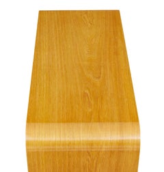 Mid century Scandinavian shaped birch bedside table