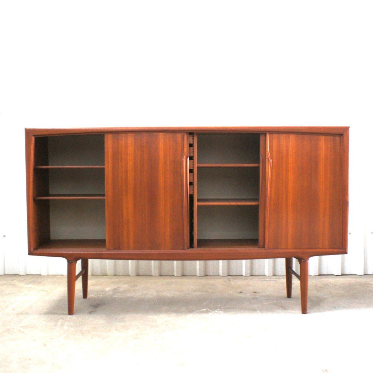 Mid Century Scandinavian Sideboard in Teak by Axel Christensen In Good Condition For Sale In Brussels , BE