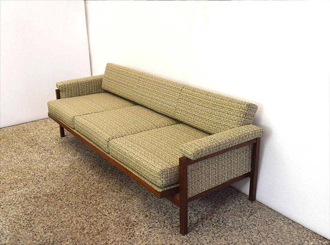 Mid-Century Scandinavian Sofa Bed, 1960s Mid-Century Scandinavian Sofa Bed, 1960 For Sale 7