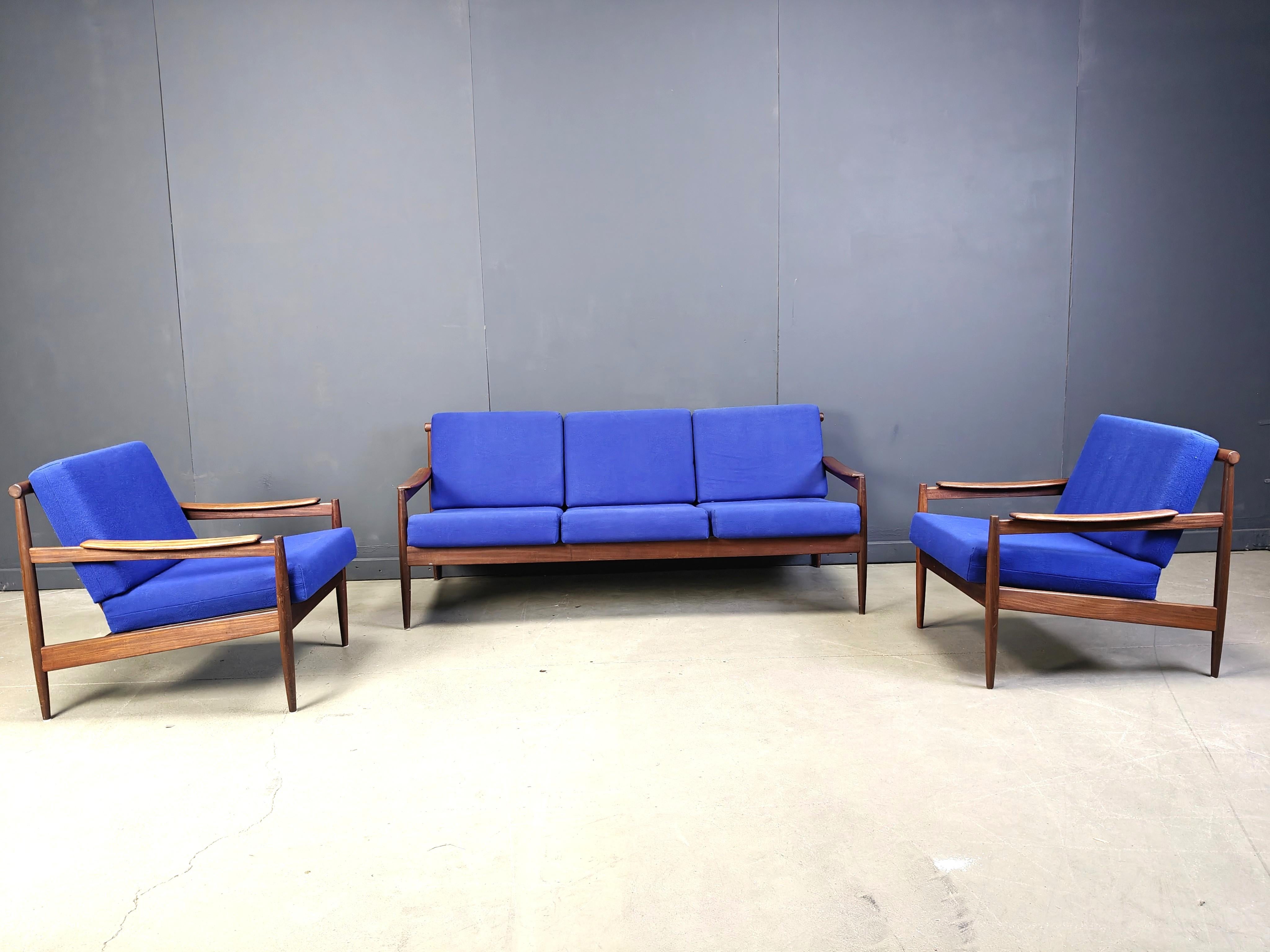 Mid century scandinavian sofa set, 1960s For Sale 1