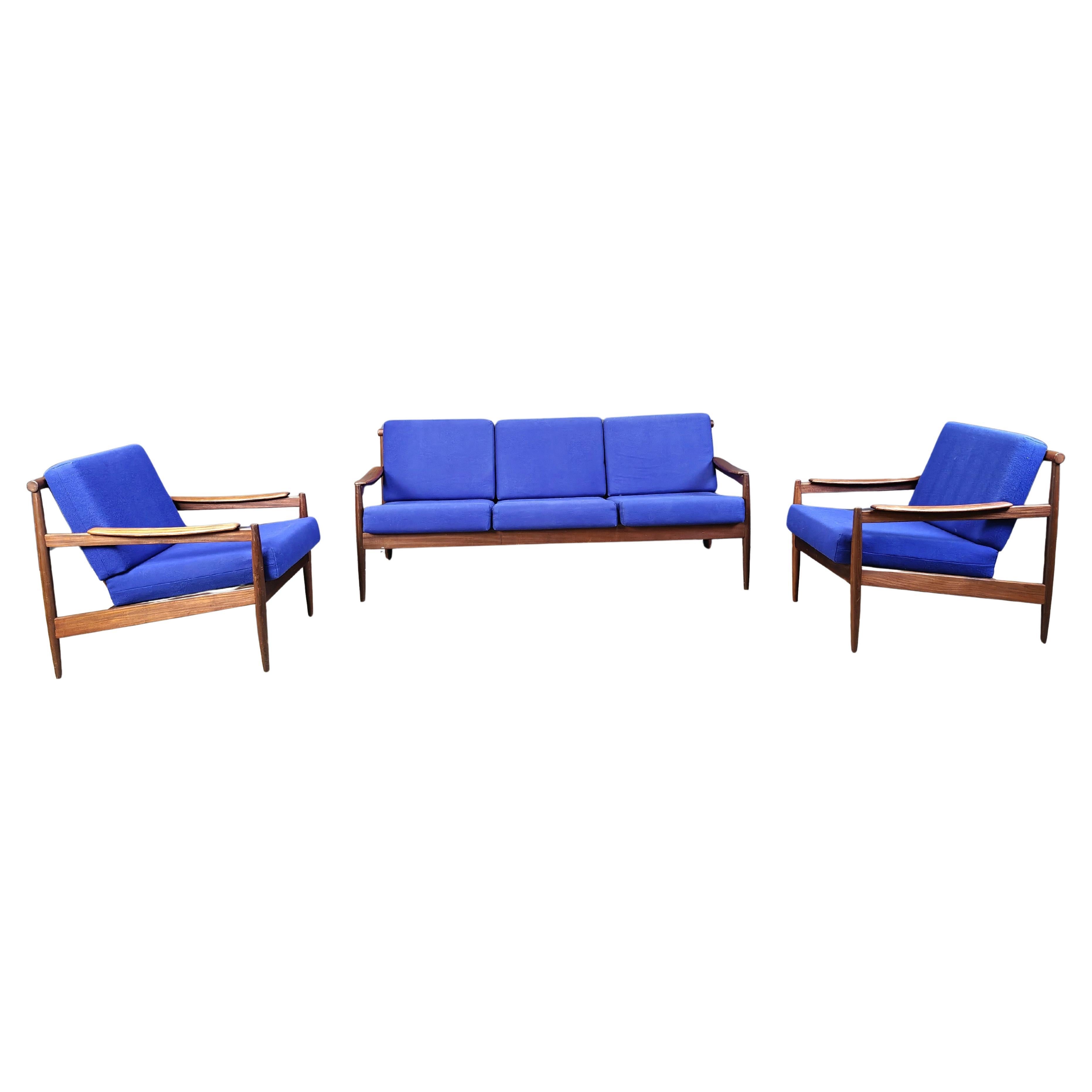 Mid century scandinavian sofa set, 1960s For Sale