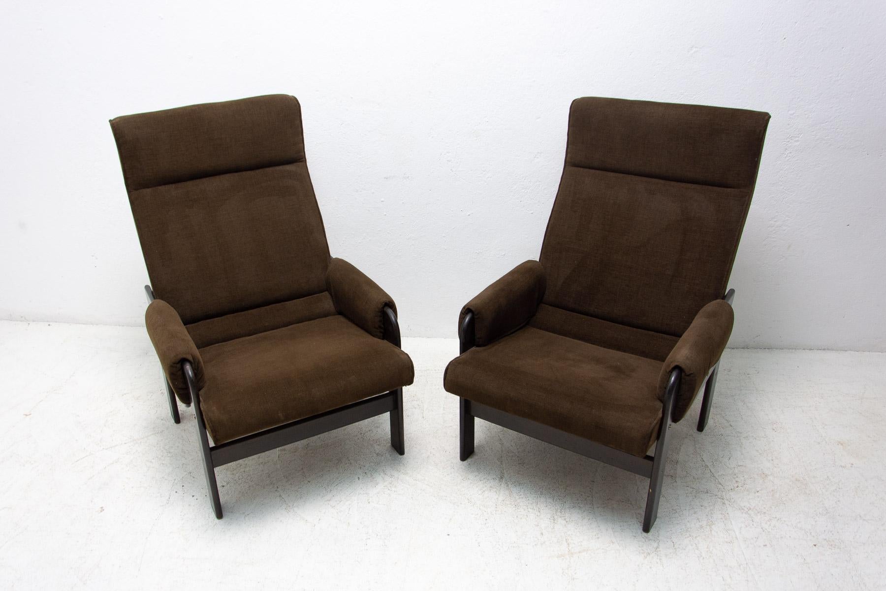Scandinavian Modern Mid-Century Scandinavian Style Armchairs, 1970's For Sale