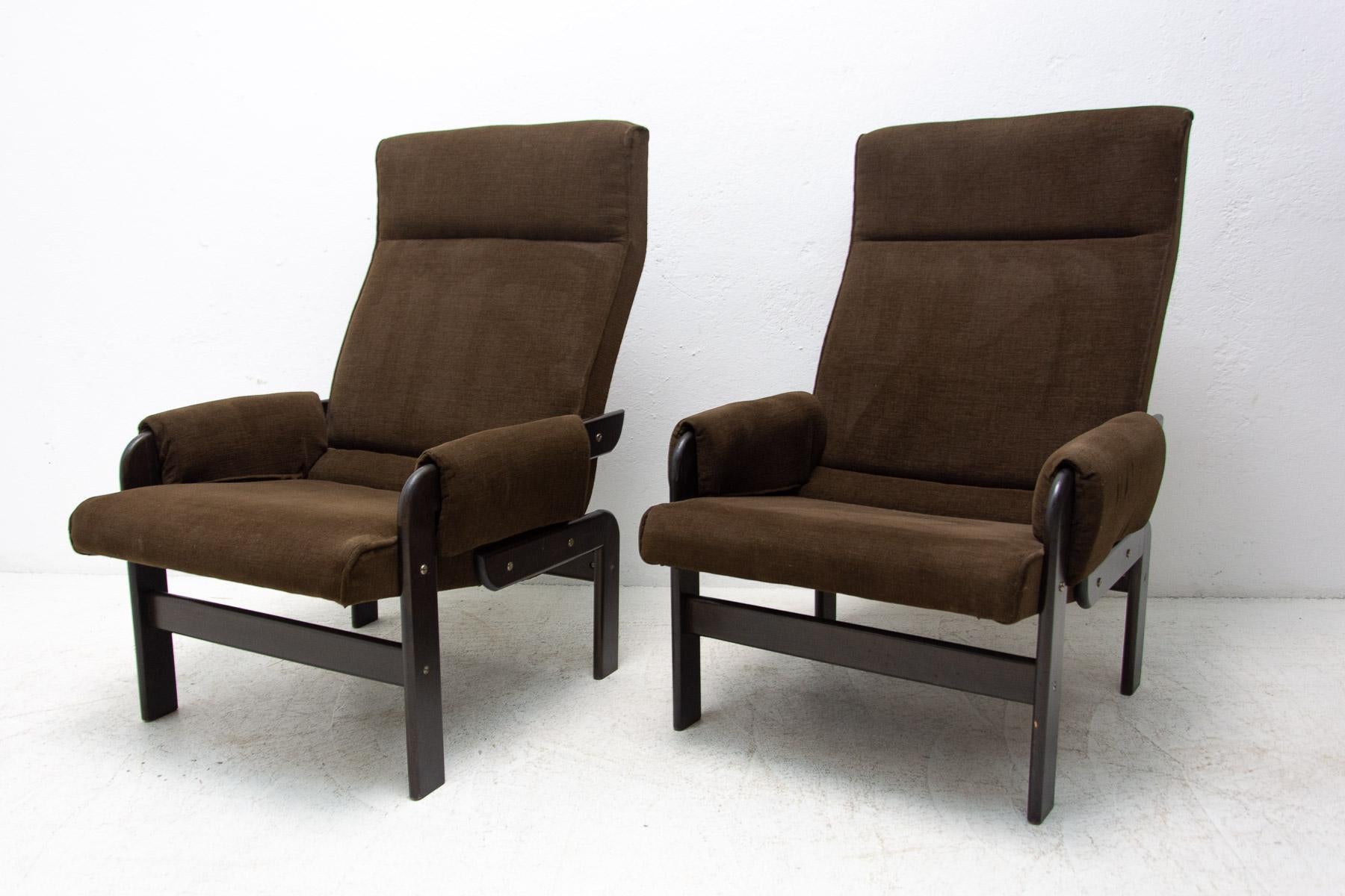 20th Century Mid-Century Scandinavian Style Armchairs, 1970's For Sale