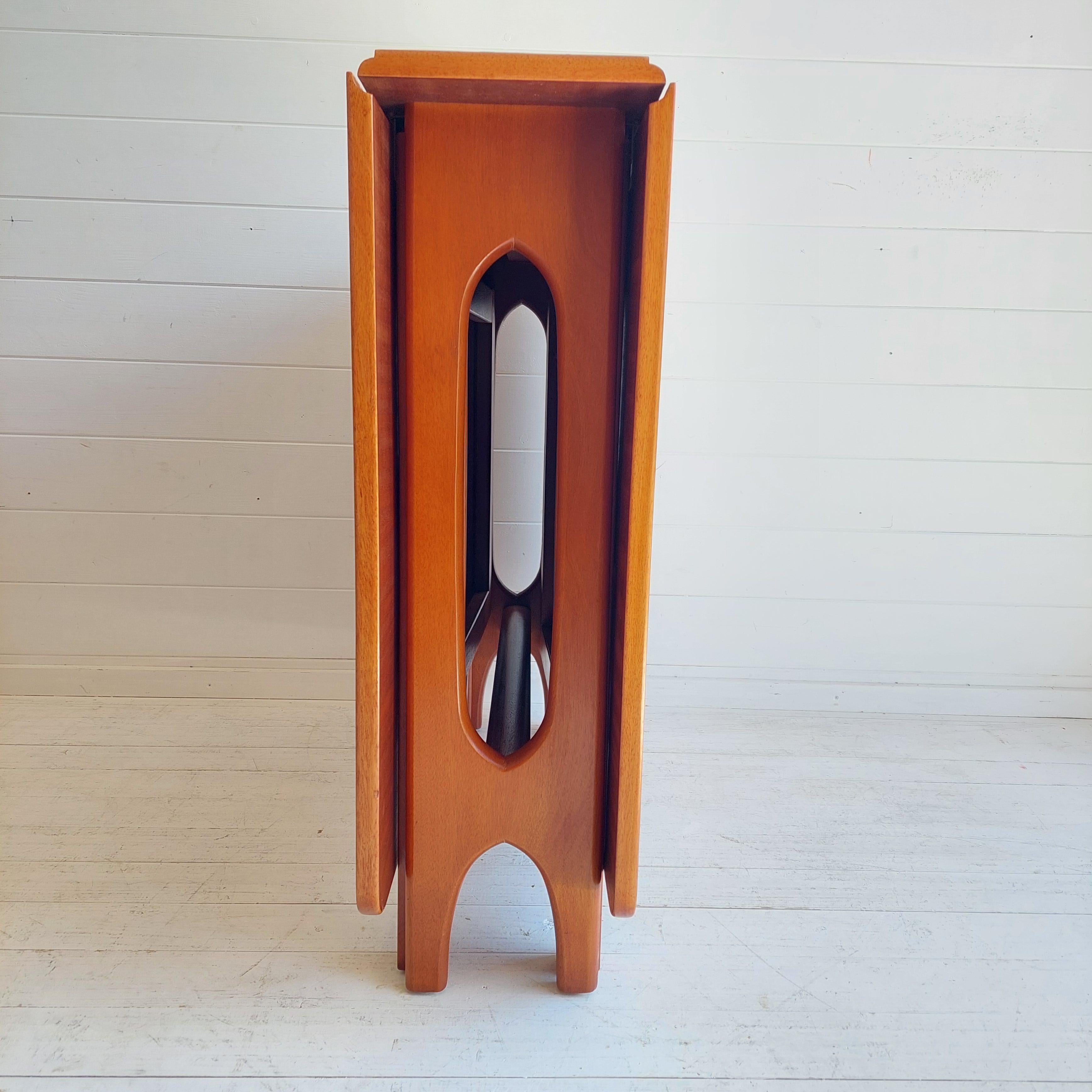 British Mid Century Scandinavian Style Teak Drop Leaf Gate Leg Table By Jentique , 1960s