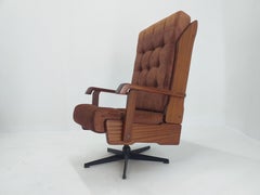 Sillón giratorio escandinavo de mediados de siglo, Noruega, 1970