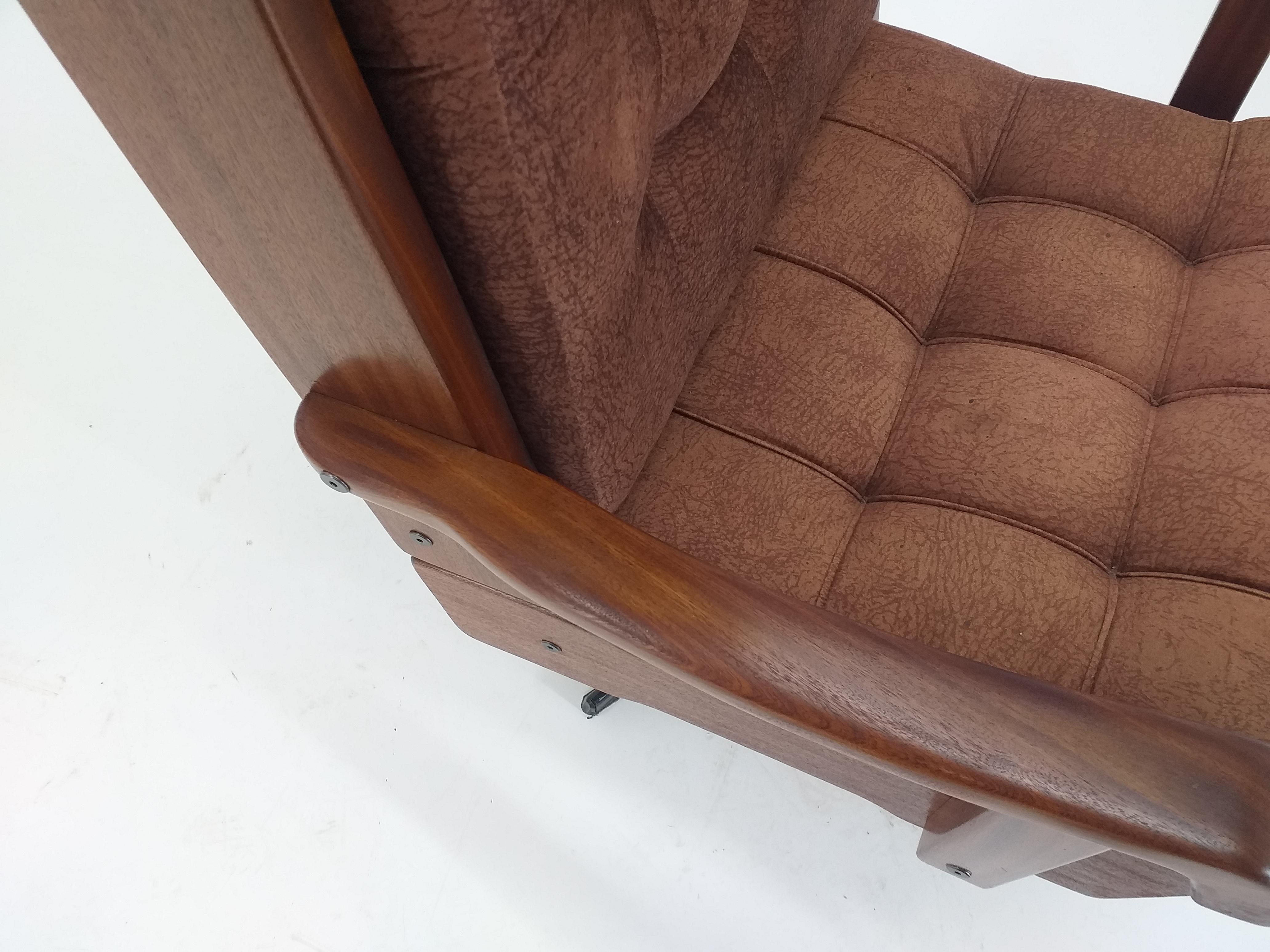 Mid-Century Modern Fauteuil pivotant scandinave du milieu du siècle dernier, Norvège, années 1970 en vente