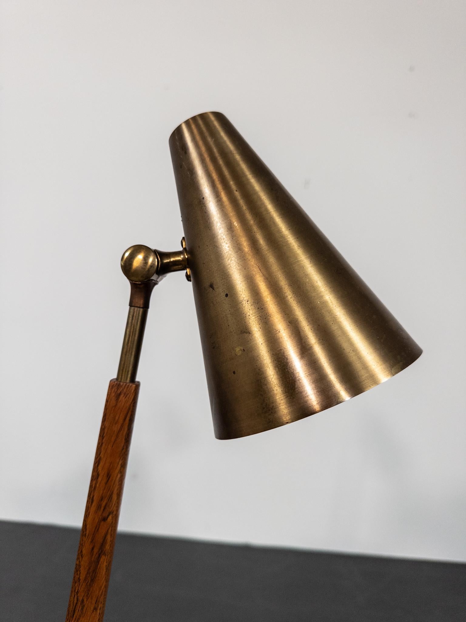 Mid-Century Scandinavian Table Lamp by Falkenbergs Belysning, Model 6408, Sweden For Sale 3