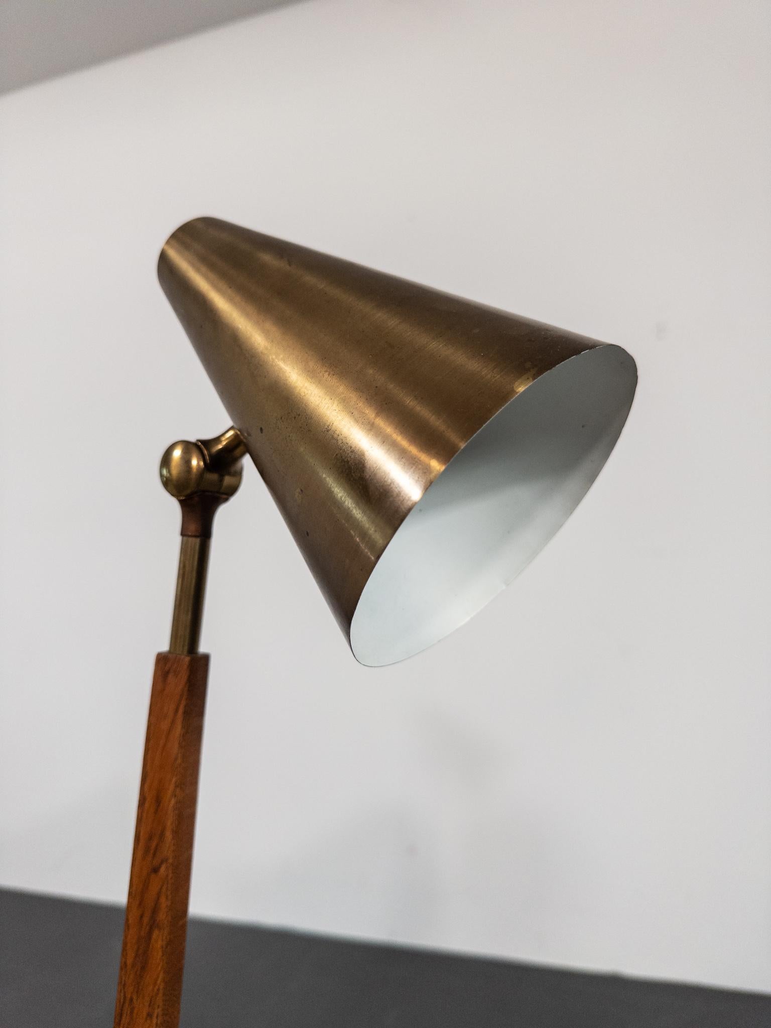 Mid-Century Scandinavian Table Lamp by Falkenbergs Belysning, Model 6408, Sweden For Sale 4