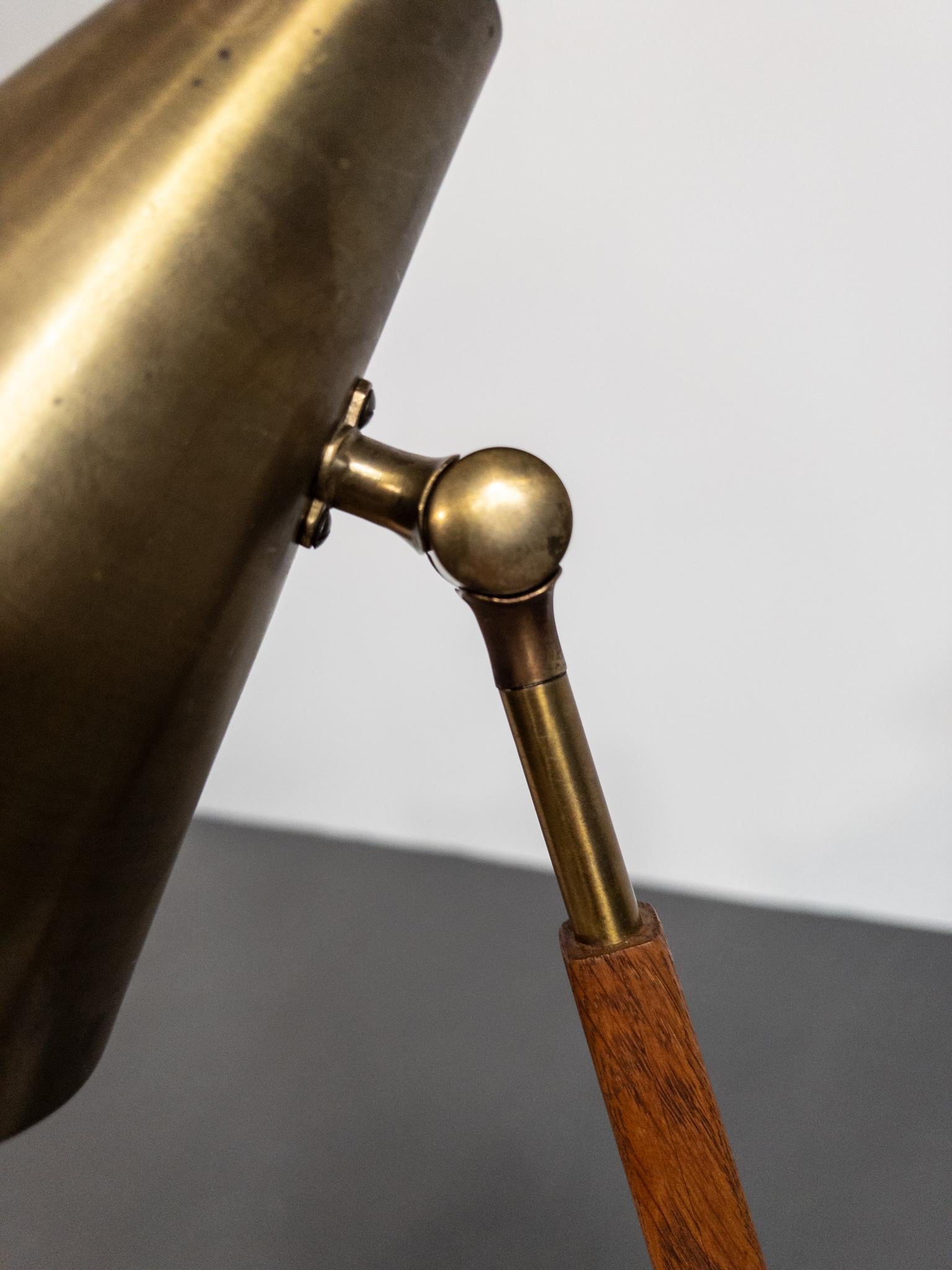 Mid-Century Scandinavian Table Lamp by Falkenbergs Belysning, Model 6408, Sweden For Sale 6
