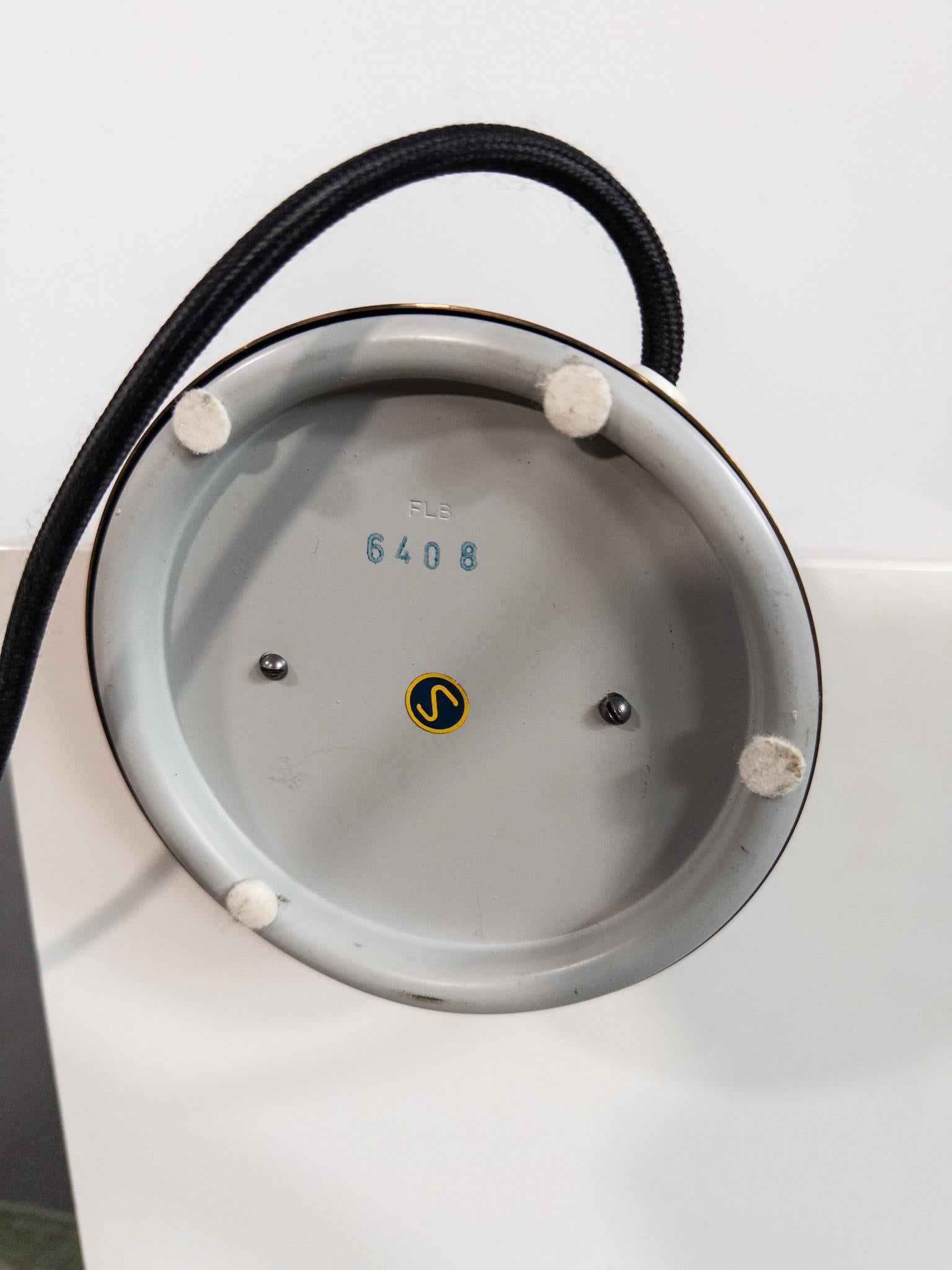 Mid-Century Scandinavian Table Lamp by Falkenbergs Belysning, Model 6408, Sweden For Sale 7