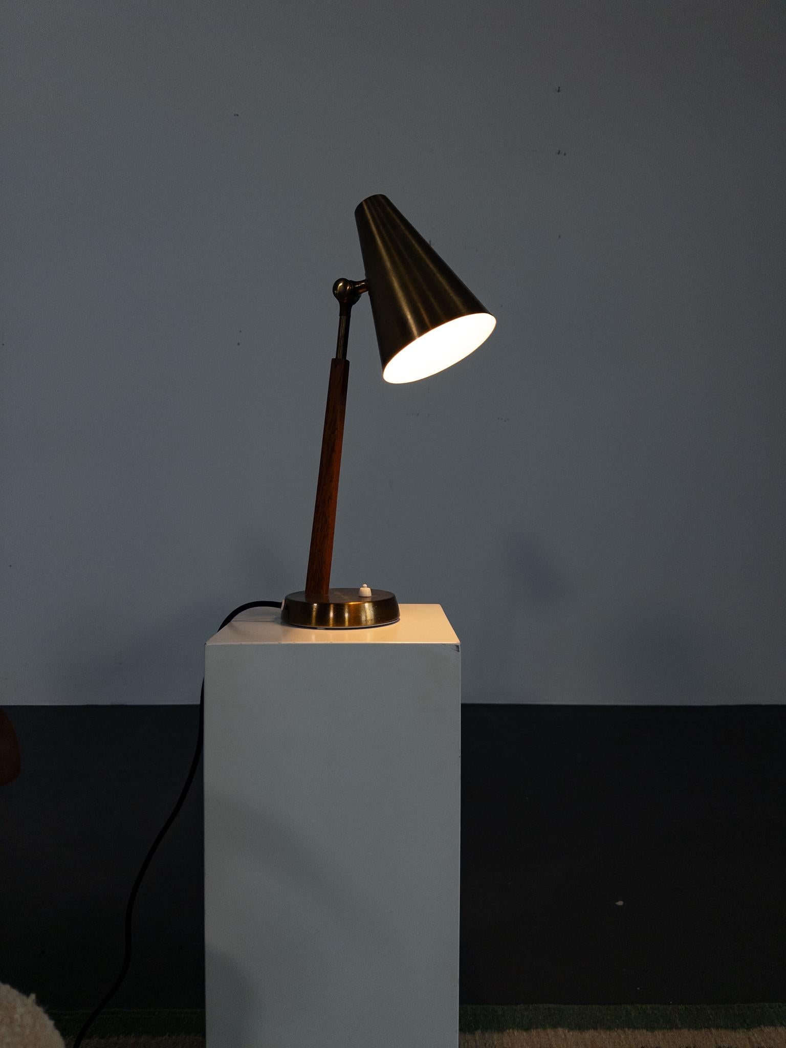 Mid-Century Scandinavian Table Lamp by Falkenbergs Belysning, Model 6408, Sweden In Good Condition For Sale In Staffanstorp, SE