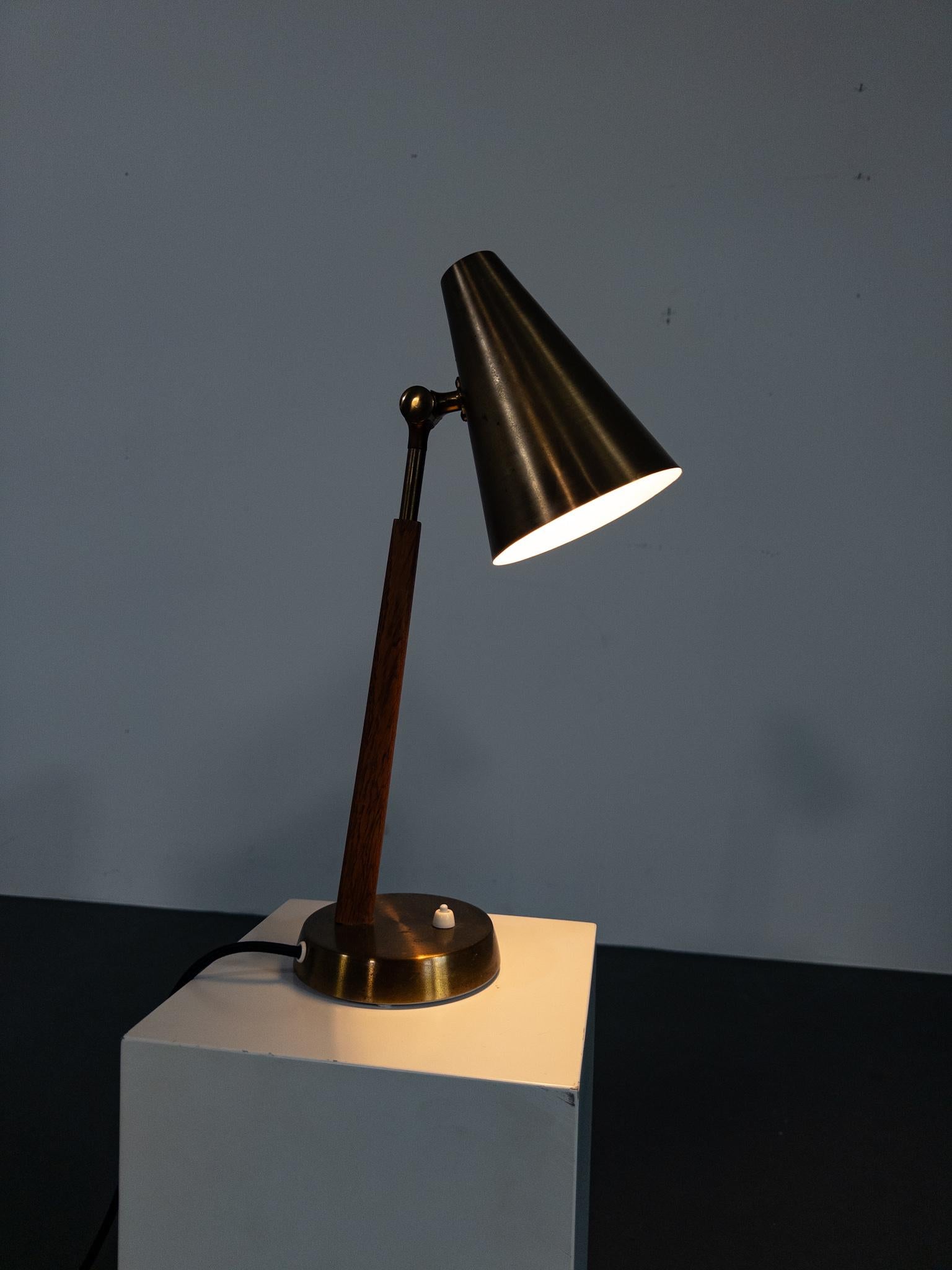 Mid-Century Scandinavian Table Lamp by Falkenbergs Belysning, Model 6408, Sweden For Sale 1