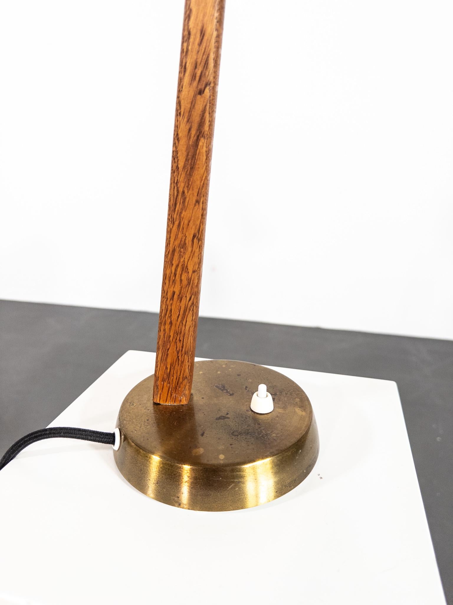 Mid-Century Scandinavian Table Lamp by Falkenbergs Belysning, Model 6408, Sweden For Sale 2
