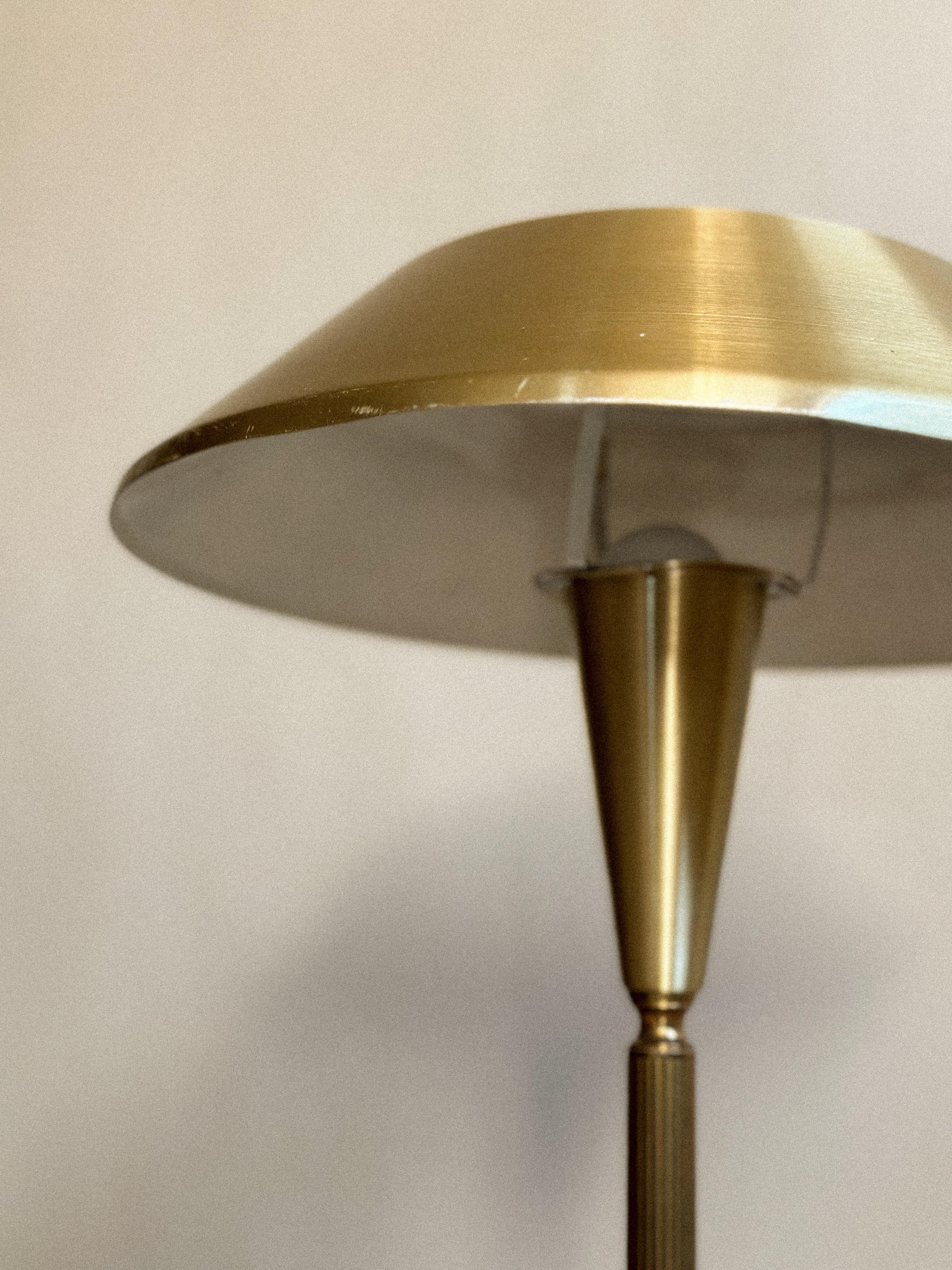 Mid-Century Scandinavian Table Lamp in Brass, 1960s For Sale 3