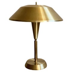 Vintage Mid-Century Scandinavian Table Lamp in Brass, 1960s