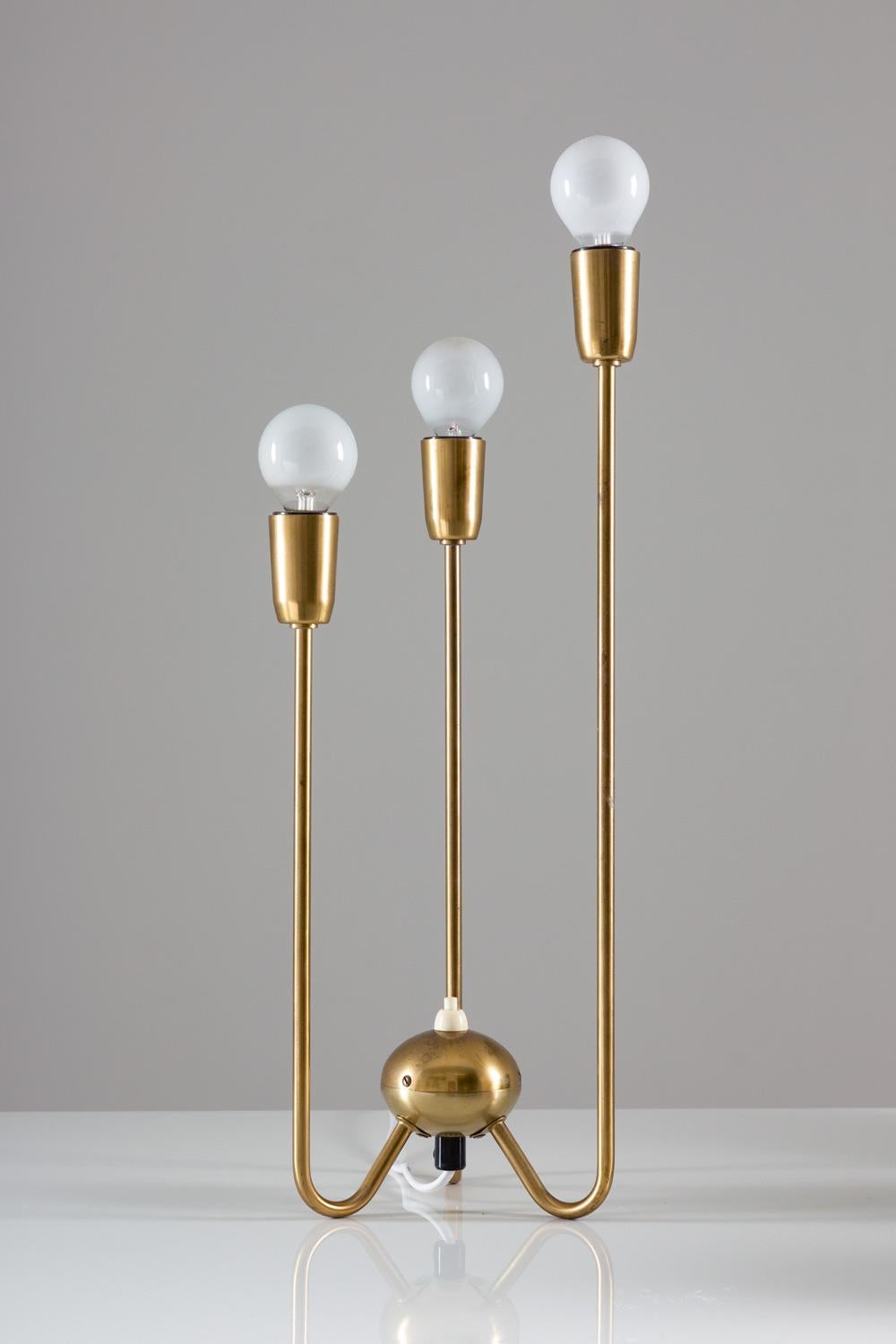 Mid-Century Modern Midcentury Scandinavian Table Lamp in Brass by ASEA