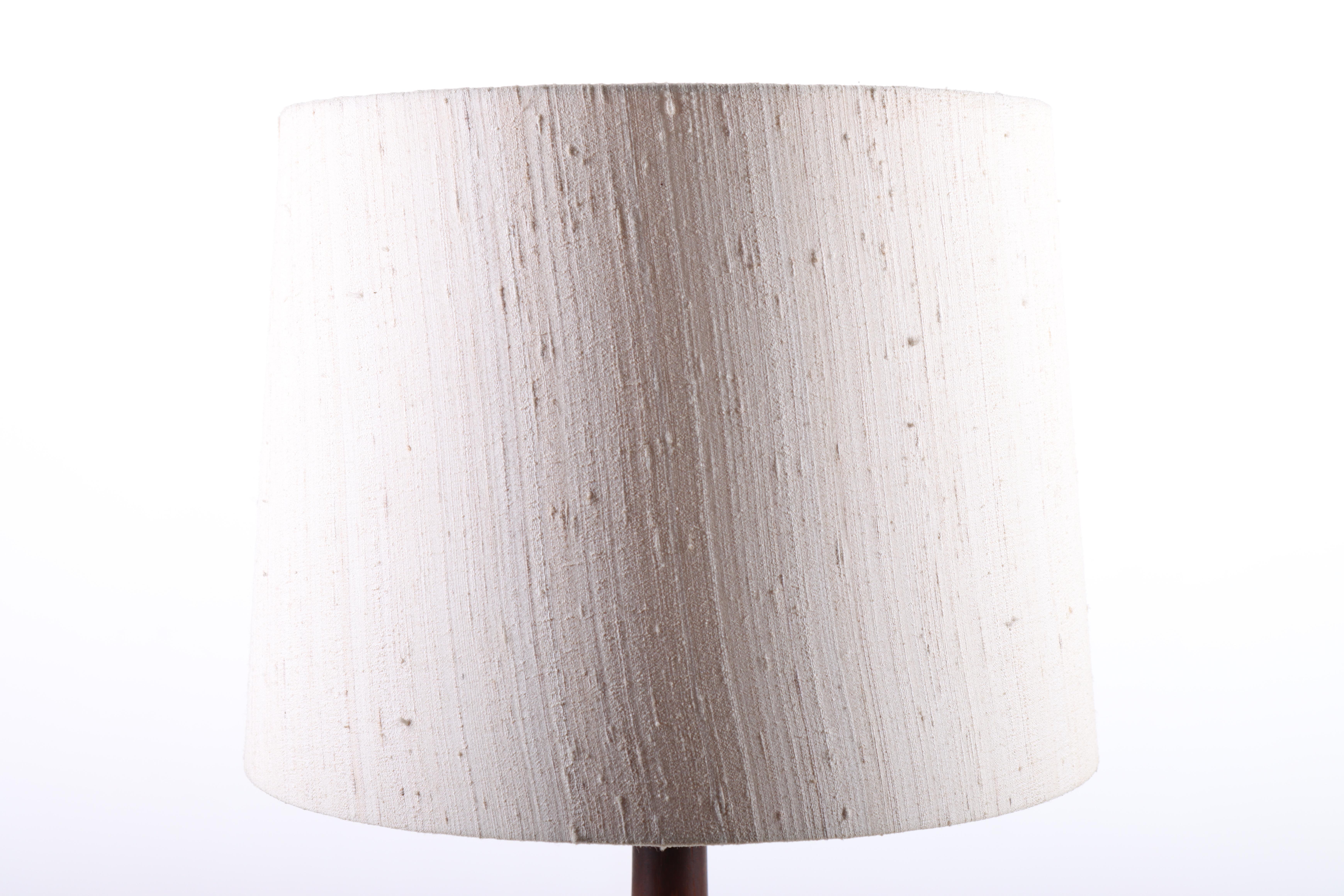 Scandinavian Modern Mid-Century Scandinavian Table Lamp in Solid Teak, Made in Denmark 1960s For Sale