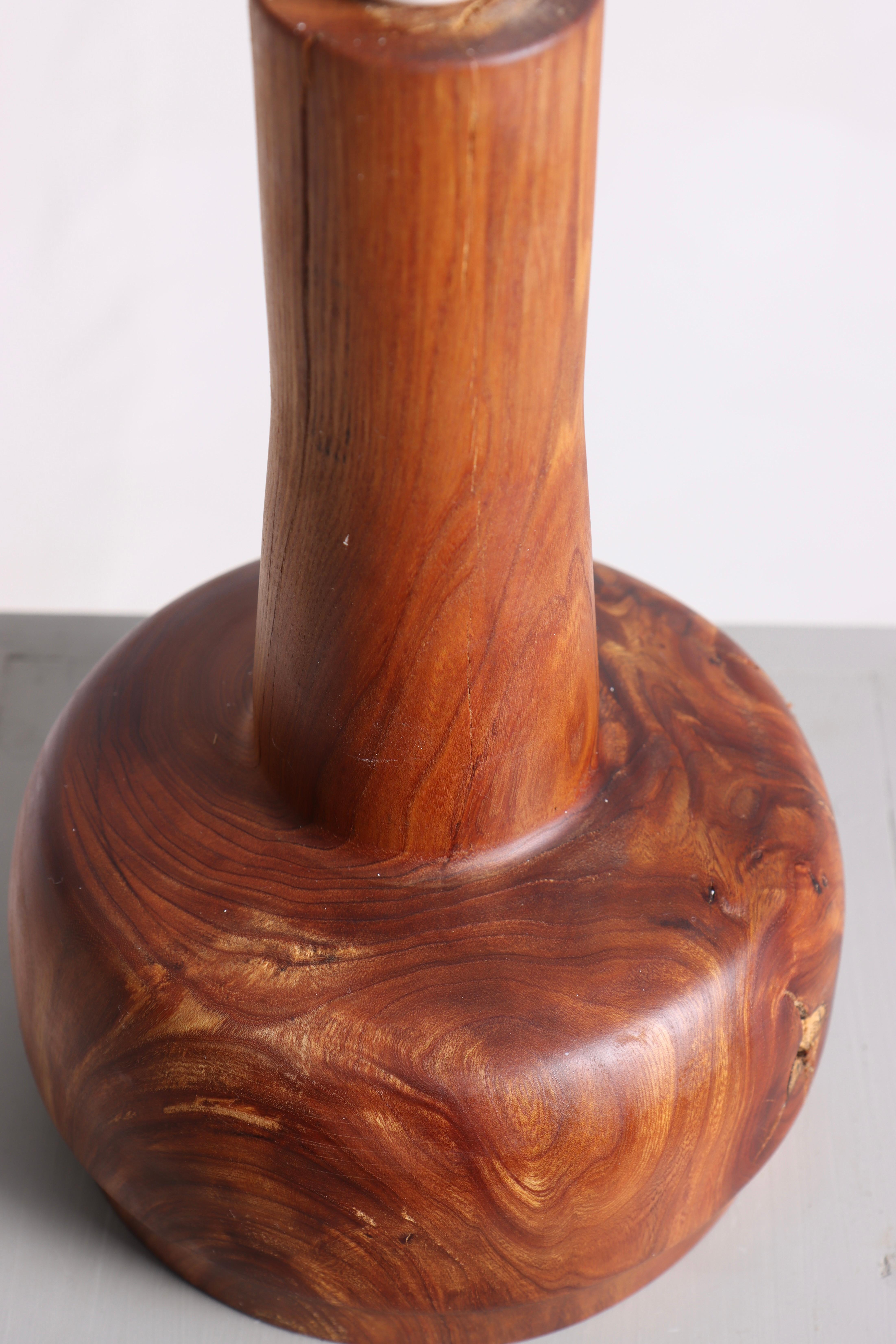 Mid-20th Century Midcentury Scandinavian Table Lamp in Solid Teak, Made in Denmark, 1960s For Sale