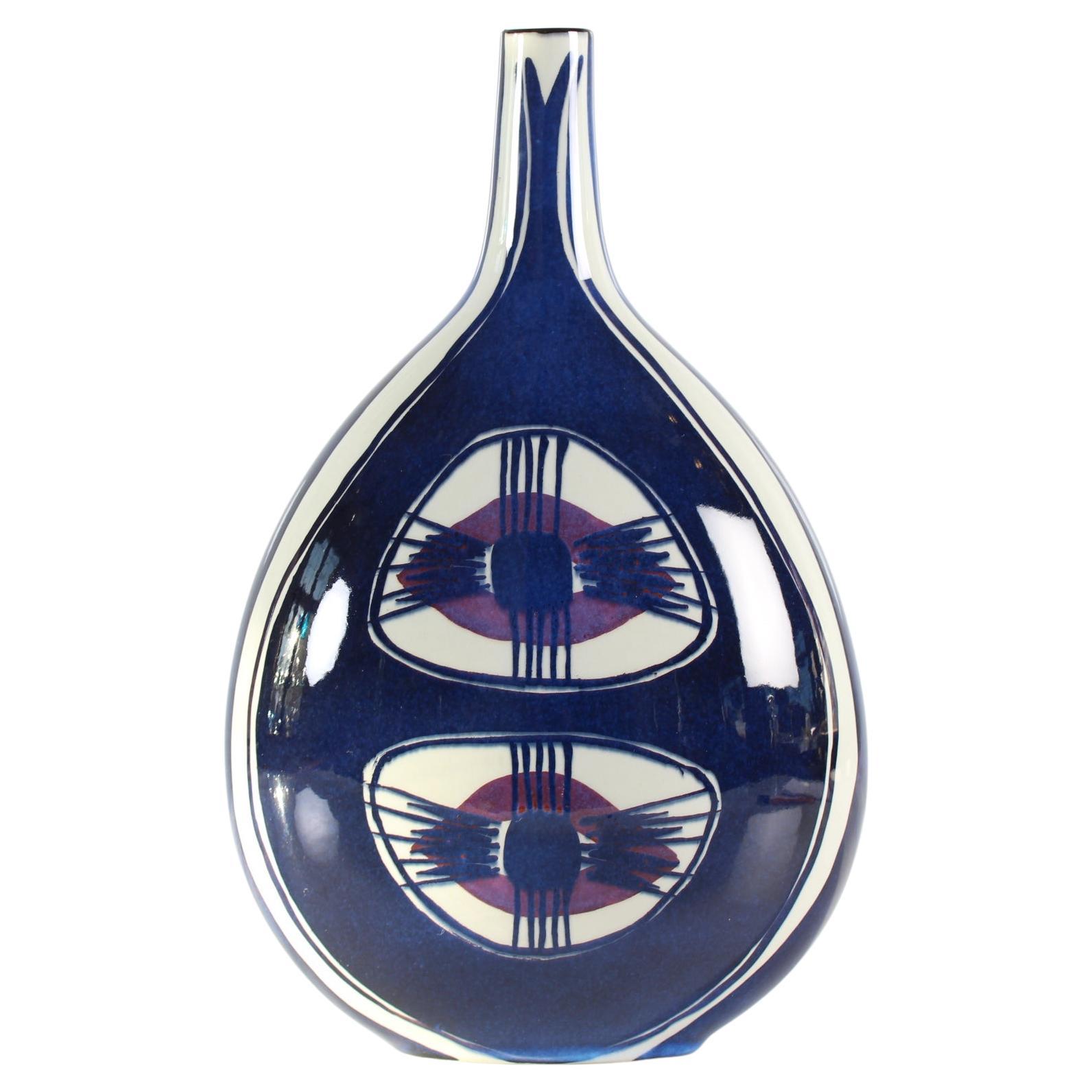 Mid-Century Scandinavian Tall Vase for Aluminia Royal Copenhagen, 1960s