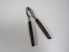 Mid-Century Scandinavian Teak and Chrome Nutcracker, 1960s–70s