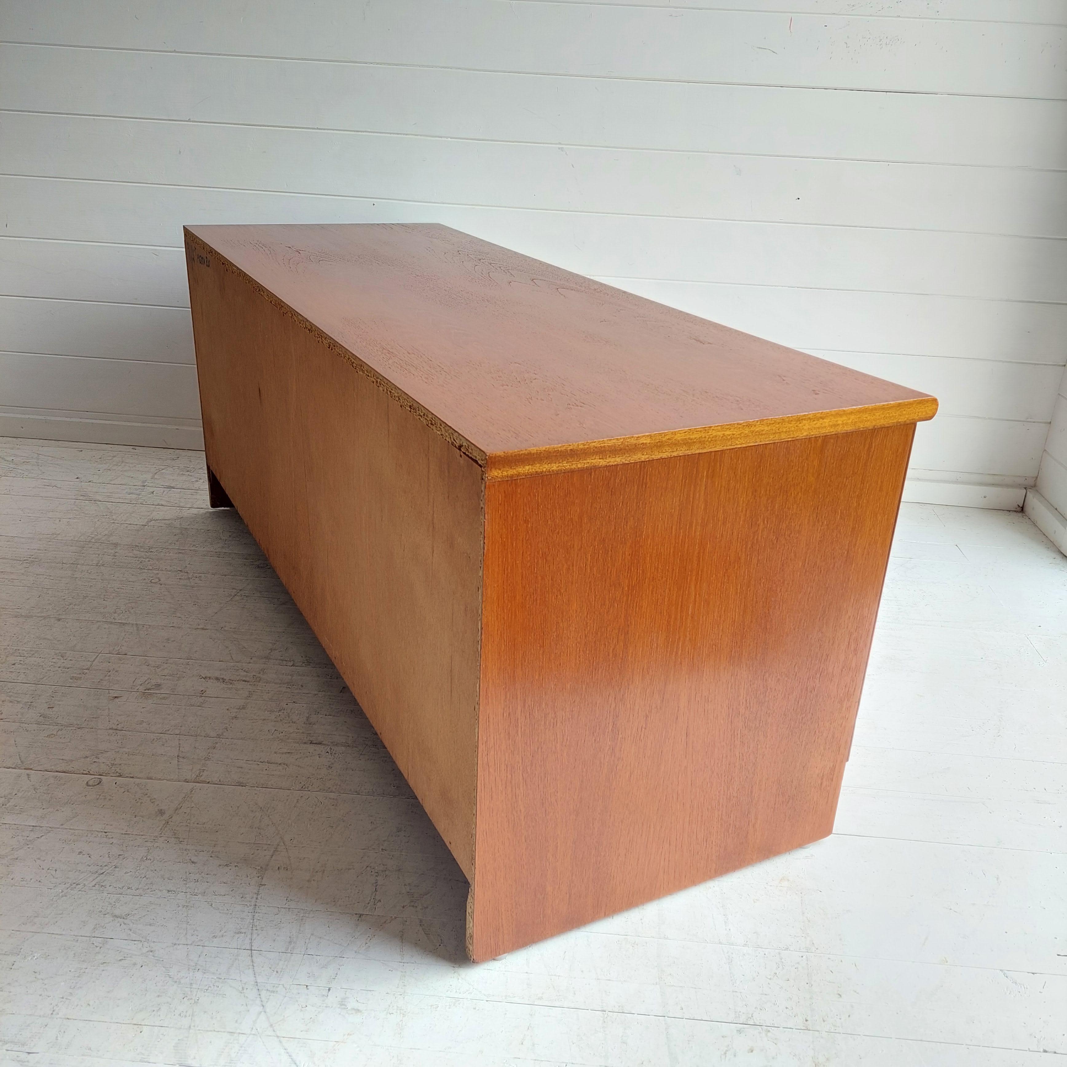 Mid Century Scandinavian Teak compact sideboard cupboard, 1960s 14