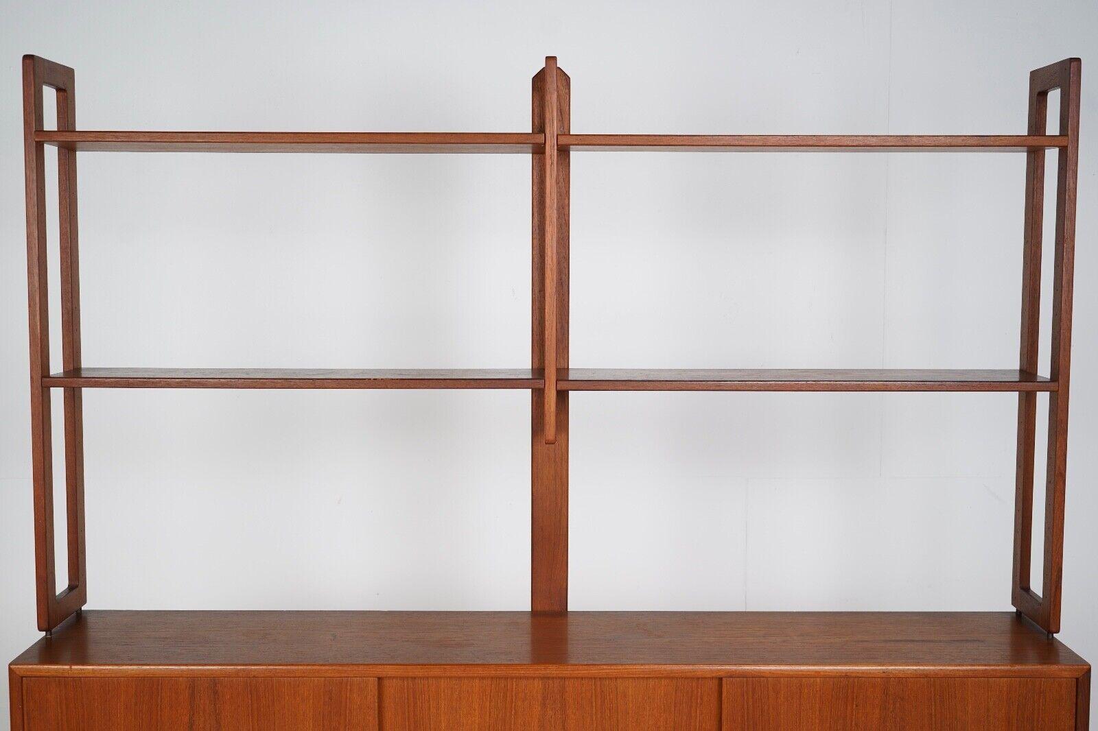 Fresh Look at Mid Century Scandinavian Teak Sideboard Shelving Unit Stowaway London