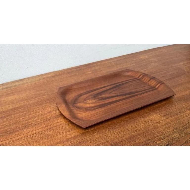 Mid-Century Modern Plateau en teck scandinave du milieu du siècle, années 1960 en vente