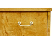 Mid century Scandinavian tiger birch chest of drawers
