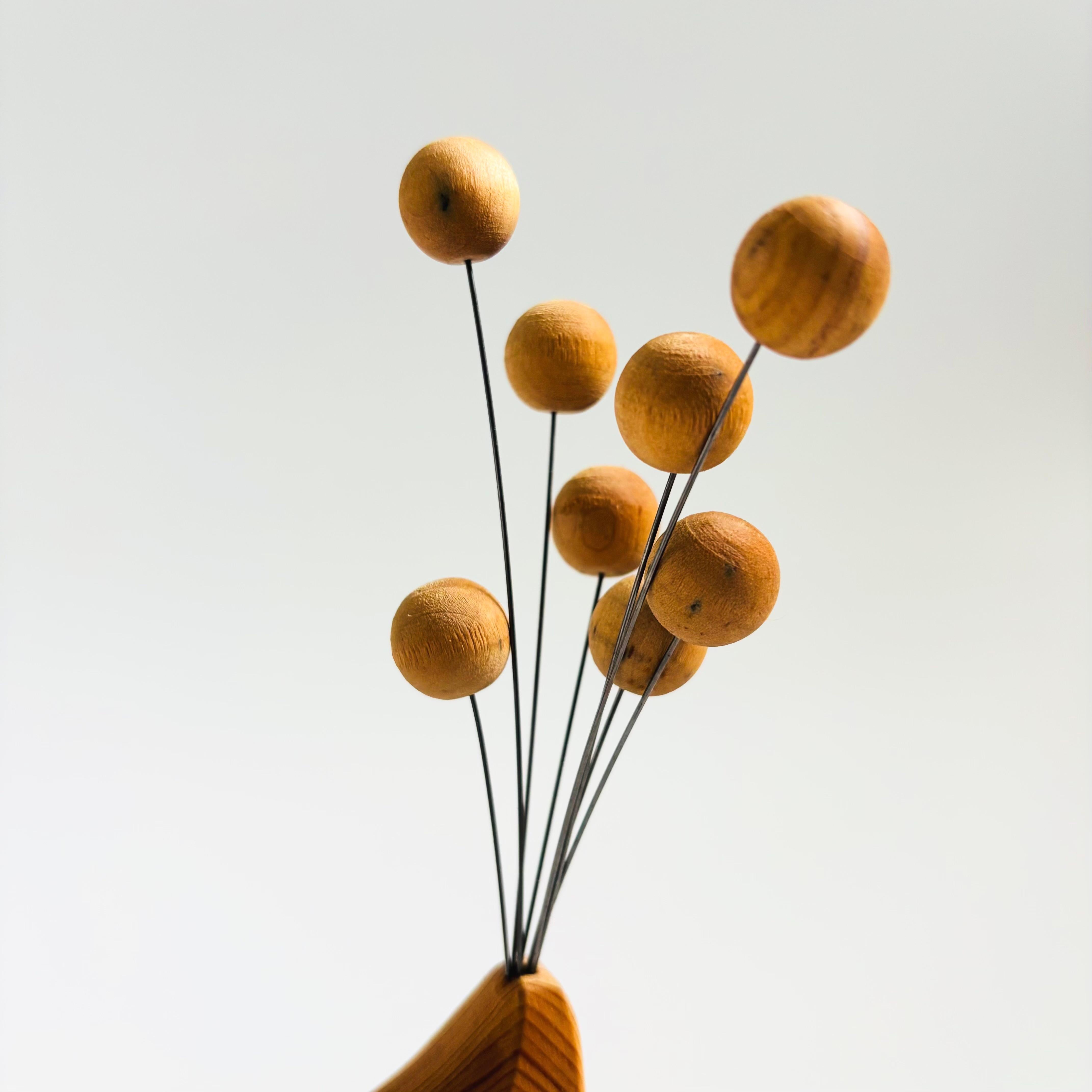 20th Century Mid Century Scandinavian Wood Bird Candle Holders - Set of 2 For Sale