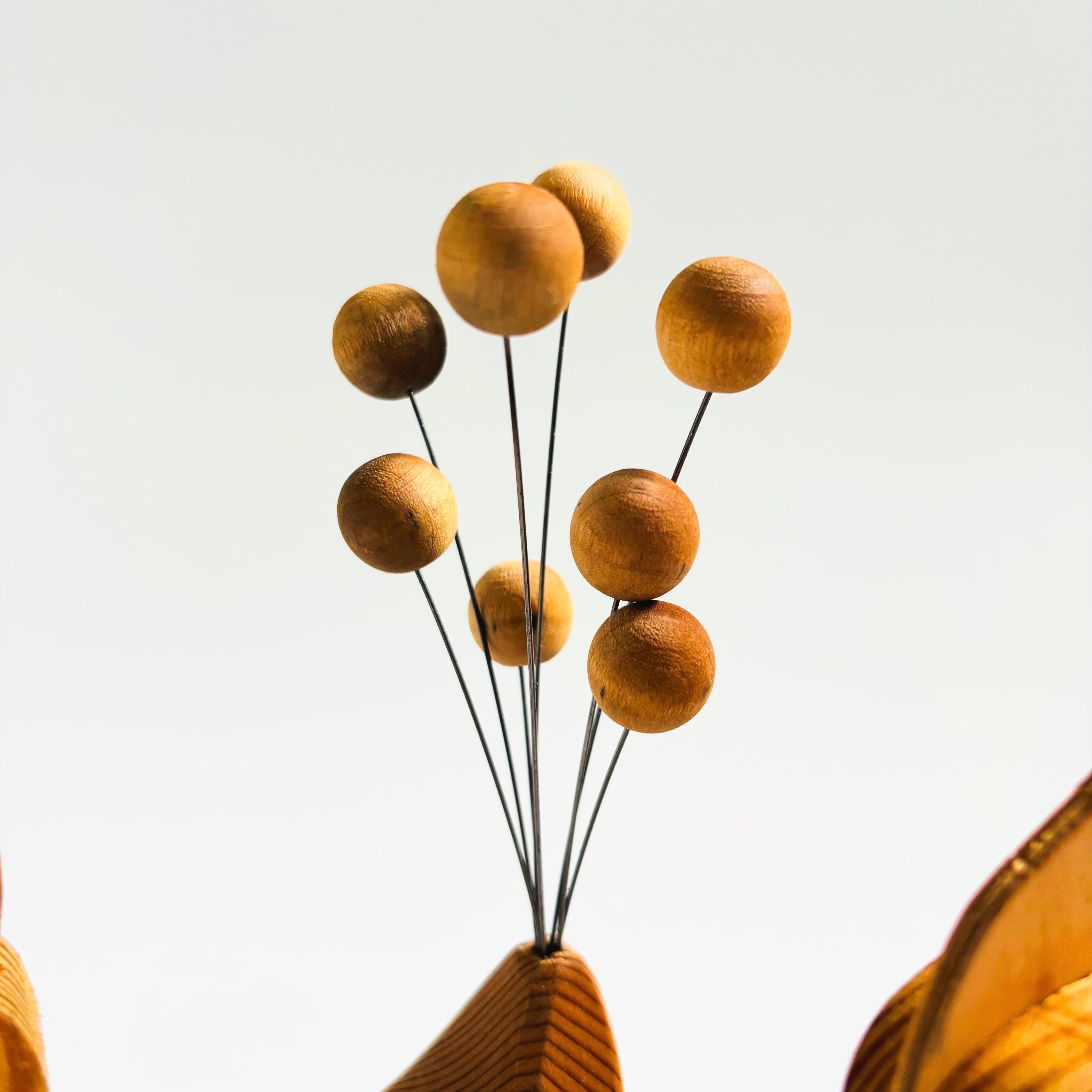Mid Century Scandinavian Wood Bird Candle Holders - Set of 2 For Sale 1