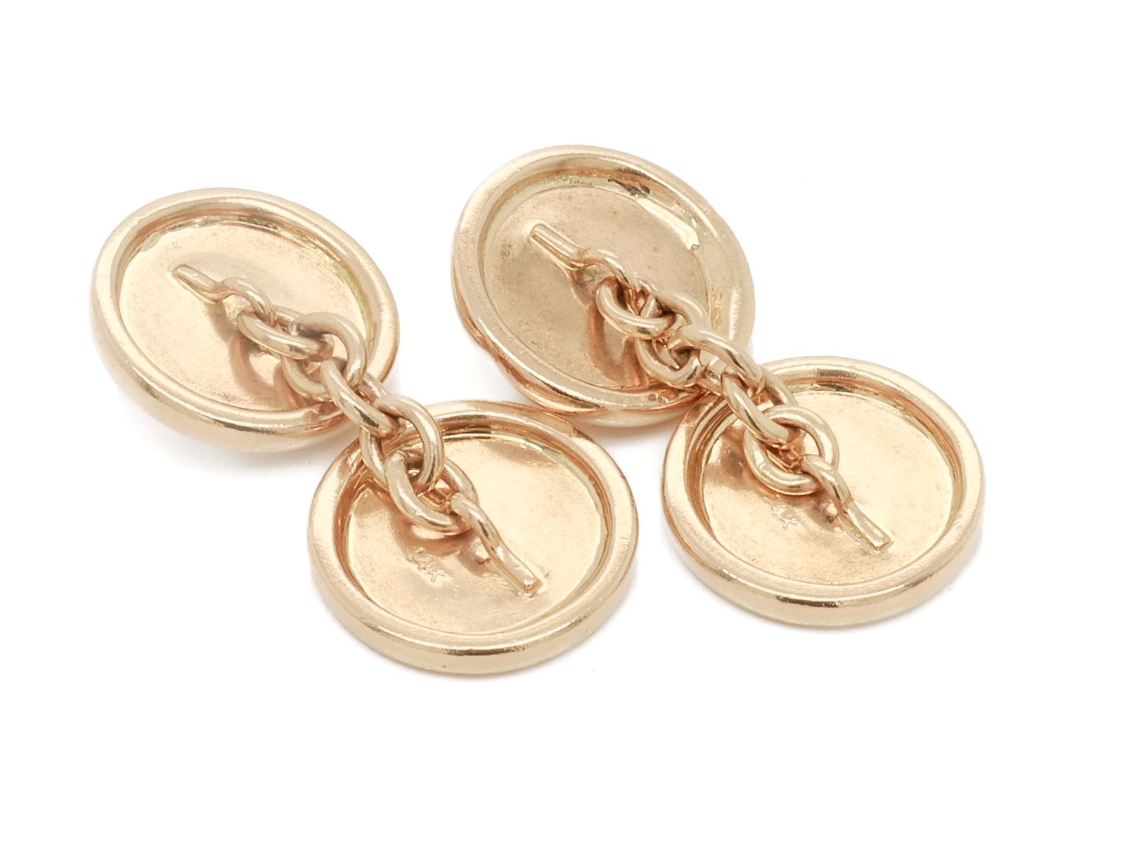 Boutons de manchette et boutons en or 14 carats Schlumberger/Tiffany & Co du milieu du siècle dernier en vente 10