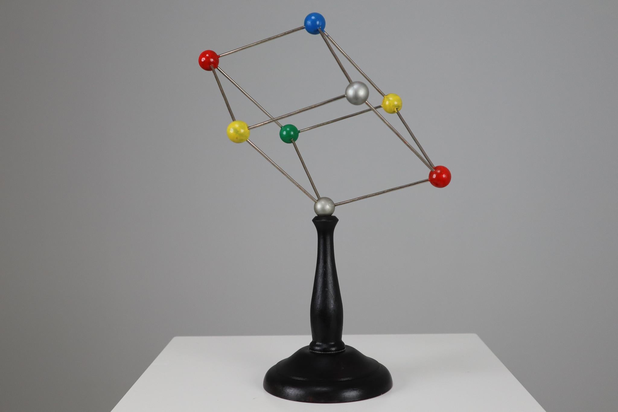 Mid-Century Modern Mid-century Scientific Crystal Molecular Model Czechoslovakia from the 1960s