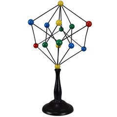 Mid-Century Scientific Crystal Molecular Model Czechoslovakia from the 1960s 