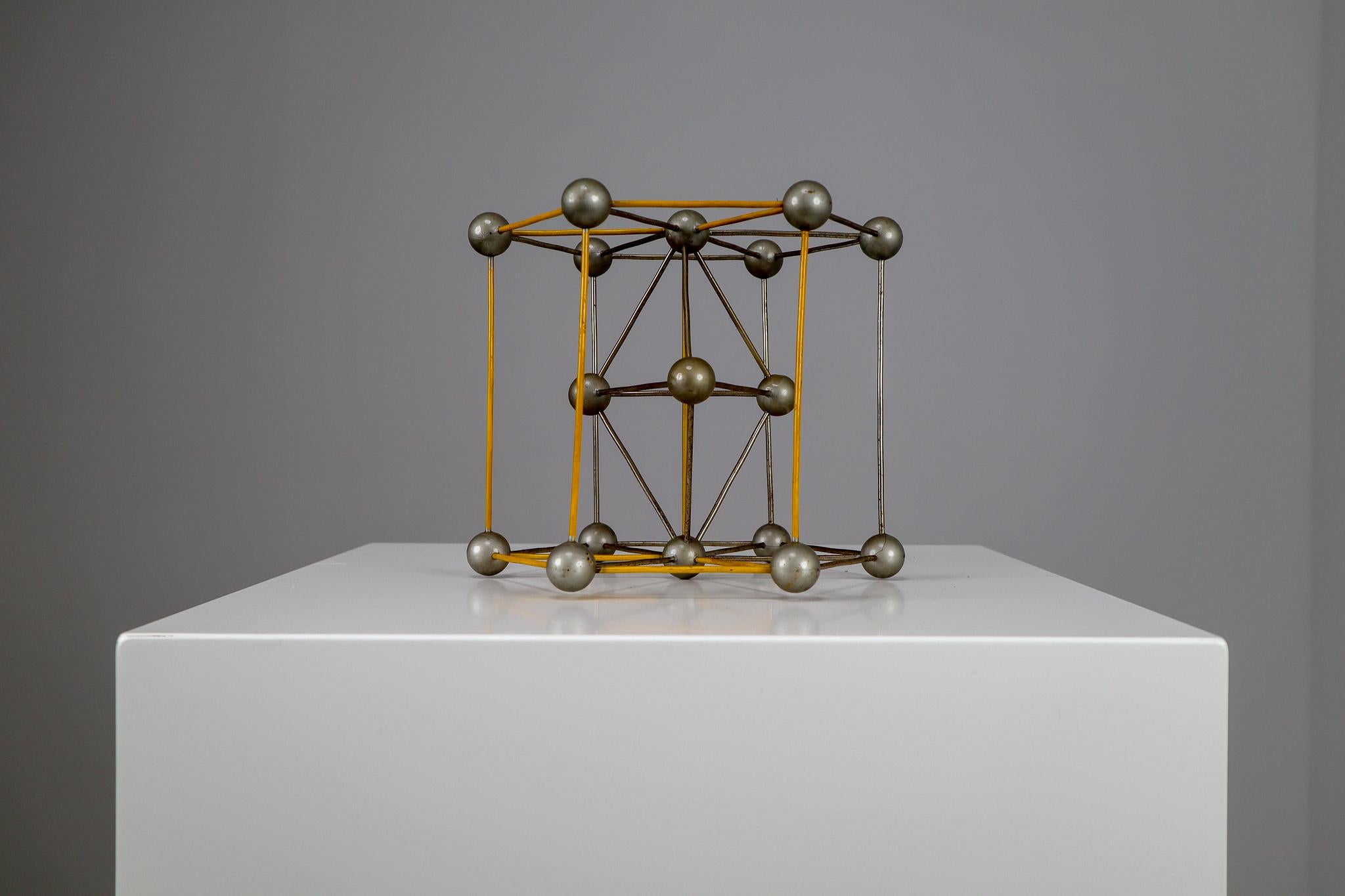 20th Century Mid-Century Scientific Crystal Molecular Model