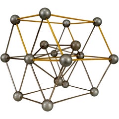 Vintage Mid-Century Scientific Crystal Molecular Model