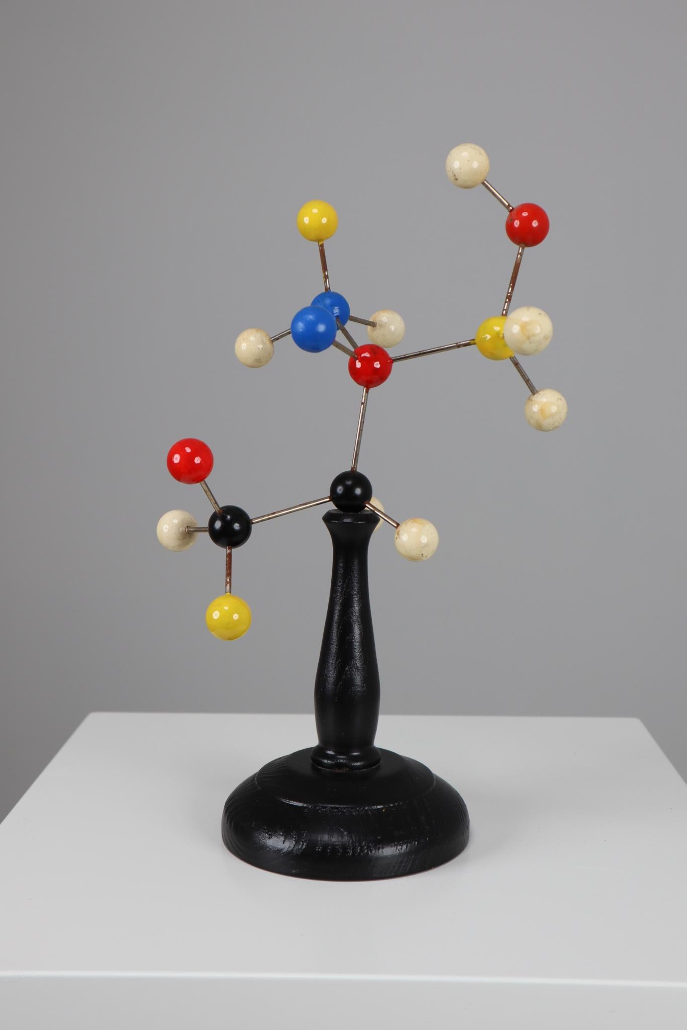 20th Century Mid-Century Scientific Molecular Model Czechoslovakia from the 1960s