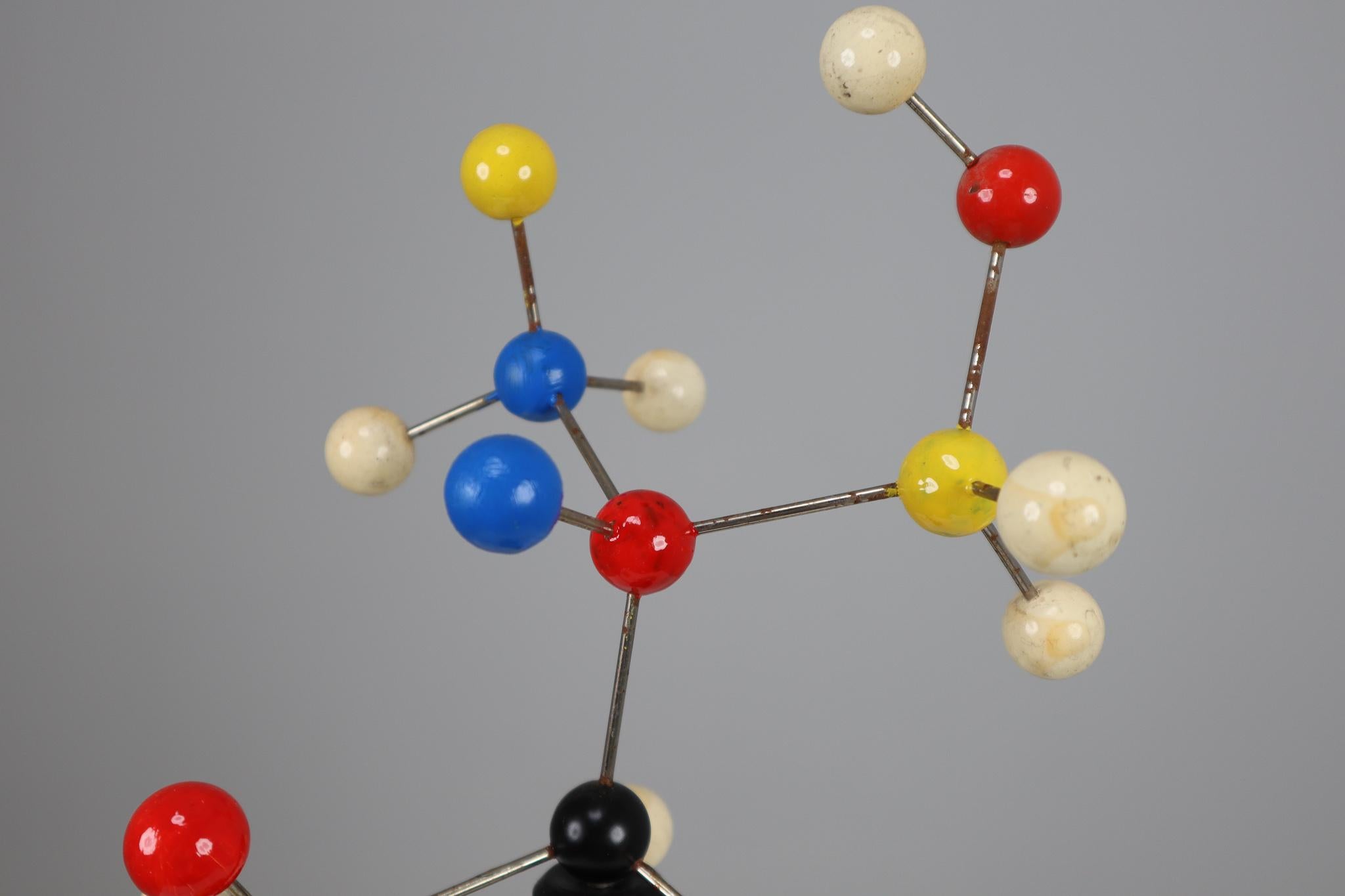 Metal Mid-Century Scientific Molecular Model Czechoslovakia from the 1960s