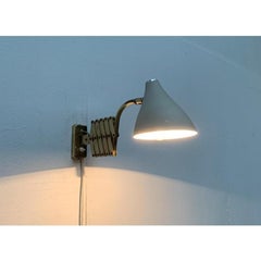 Mid-Century Modern Scissor Wall Lamp with Adjustable Arm, Vintage