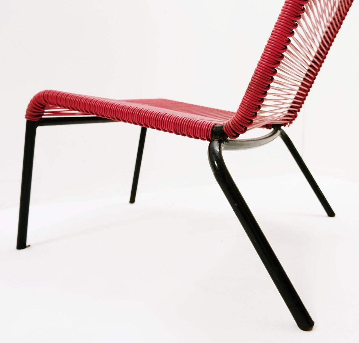 Mid Century Scoubidou Chairs, France 1940s 6