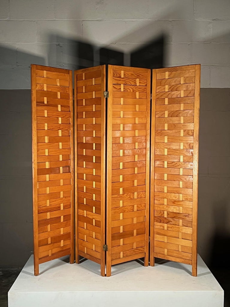Mid Century Screen or Room Divider For Sale at 1stDibs