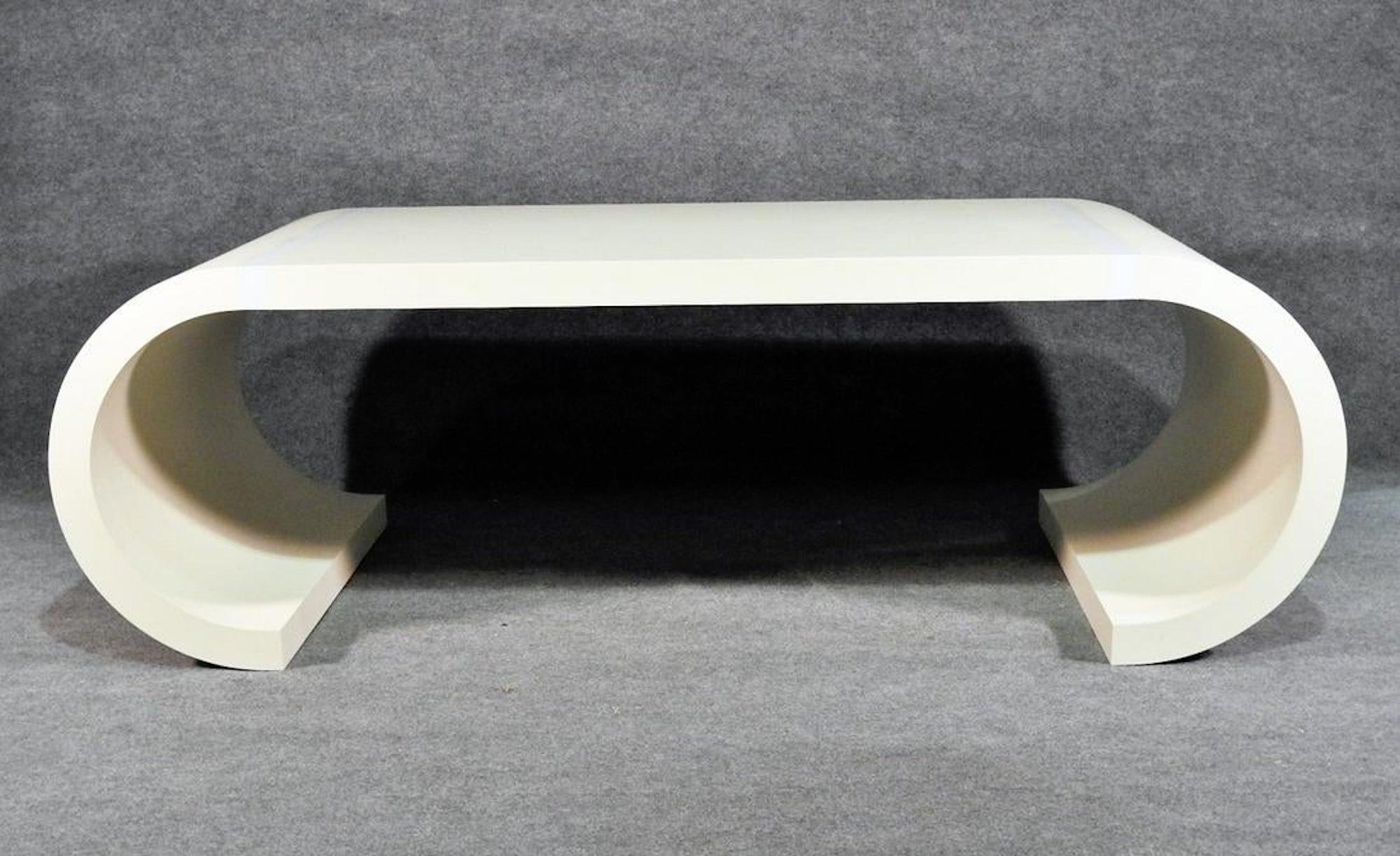 Mid-Century Modern Midcentury Scrolled Desk For Sale