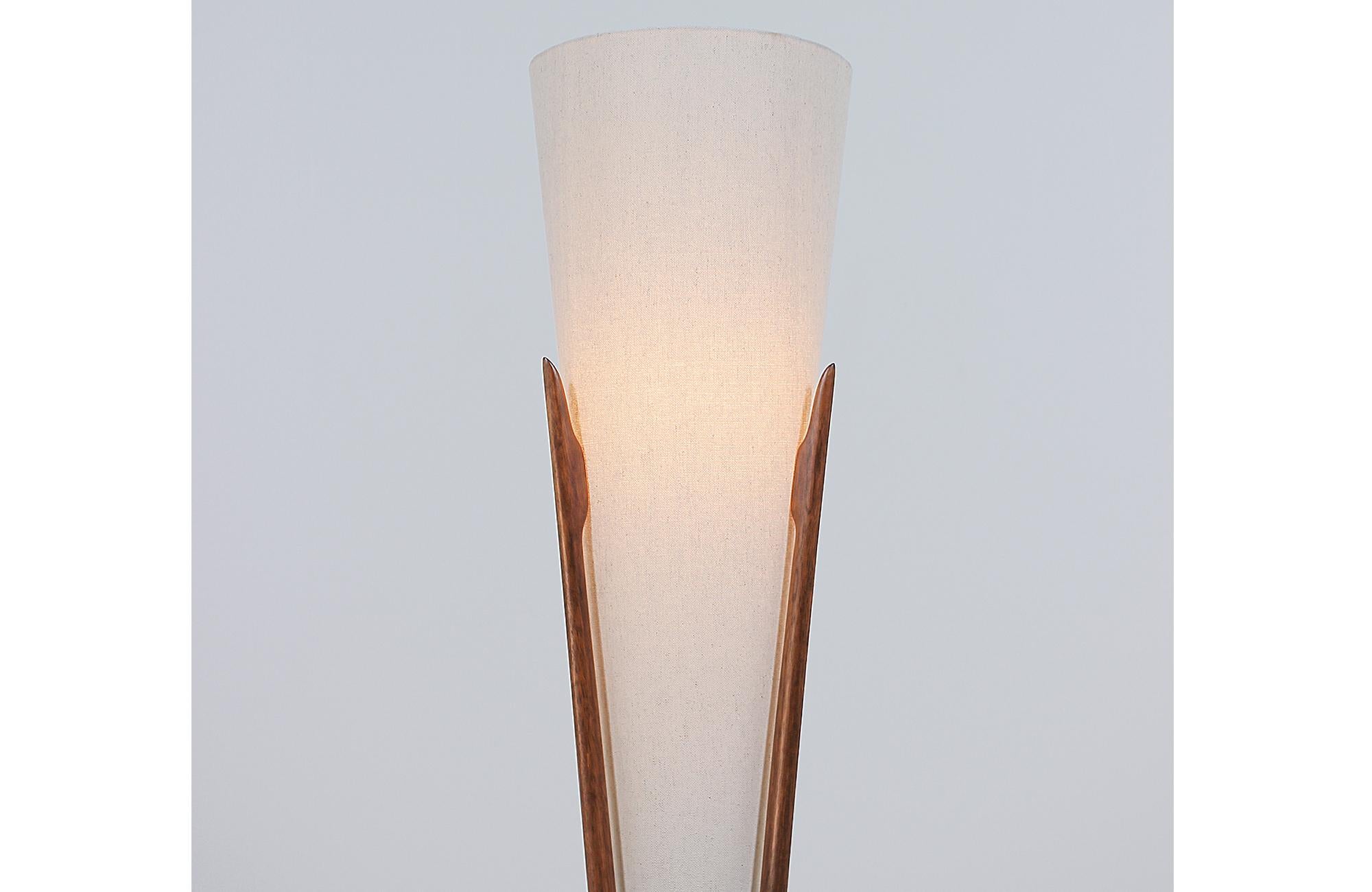 American Midcentury Sculpted Floor Lamp by Modeline