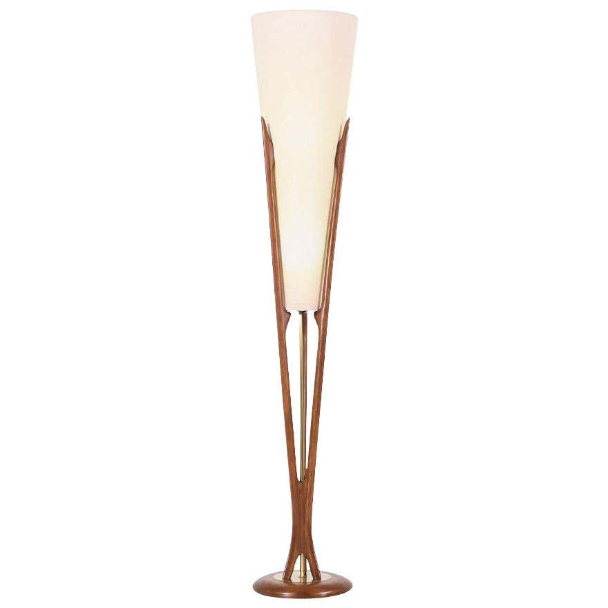 Midcentury Sculpted Floor Lamp by Modeline at 1stDibs modeline floor