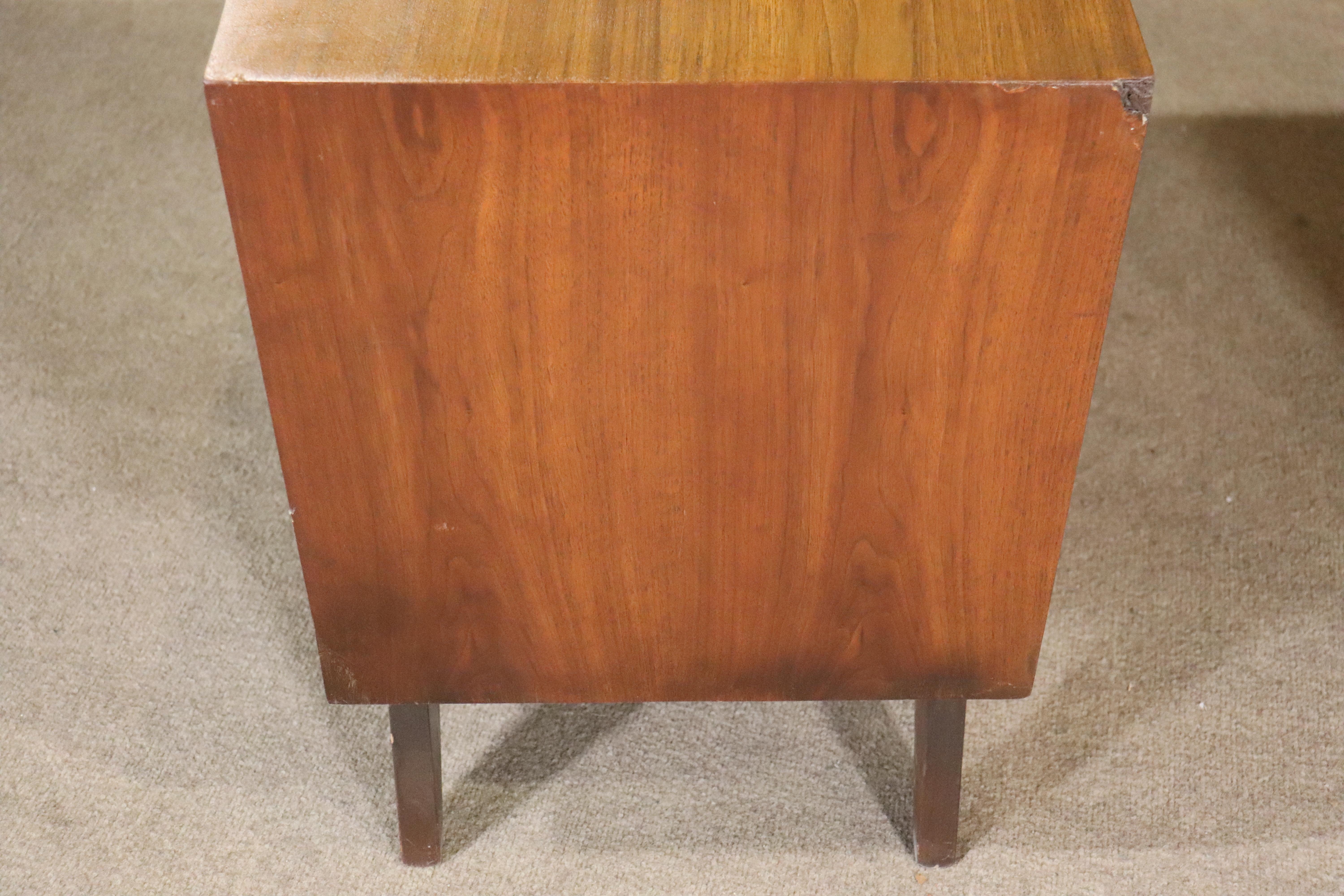 Mid-Century Sculpted Front End Tables For Sale 4