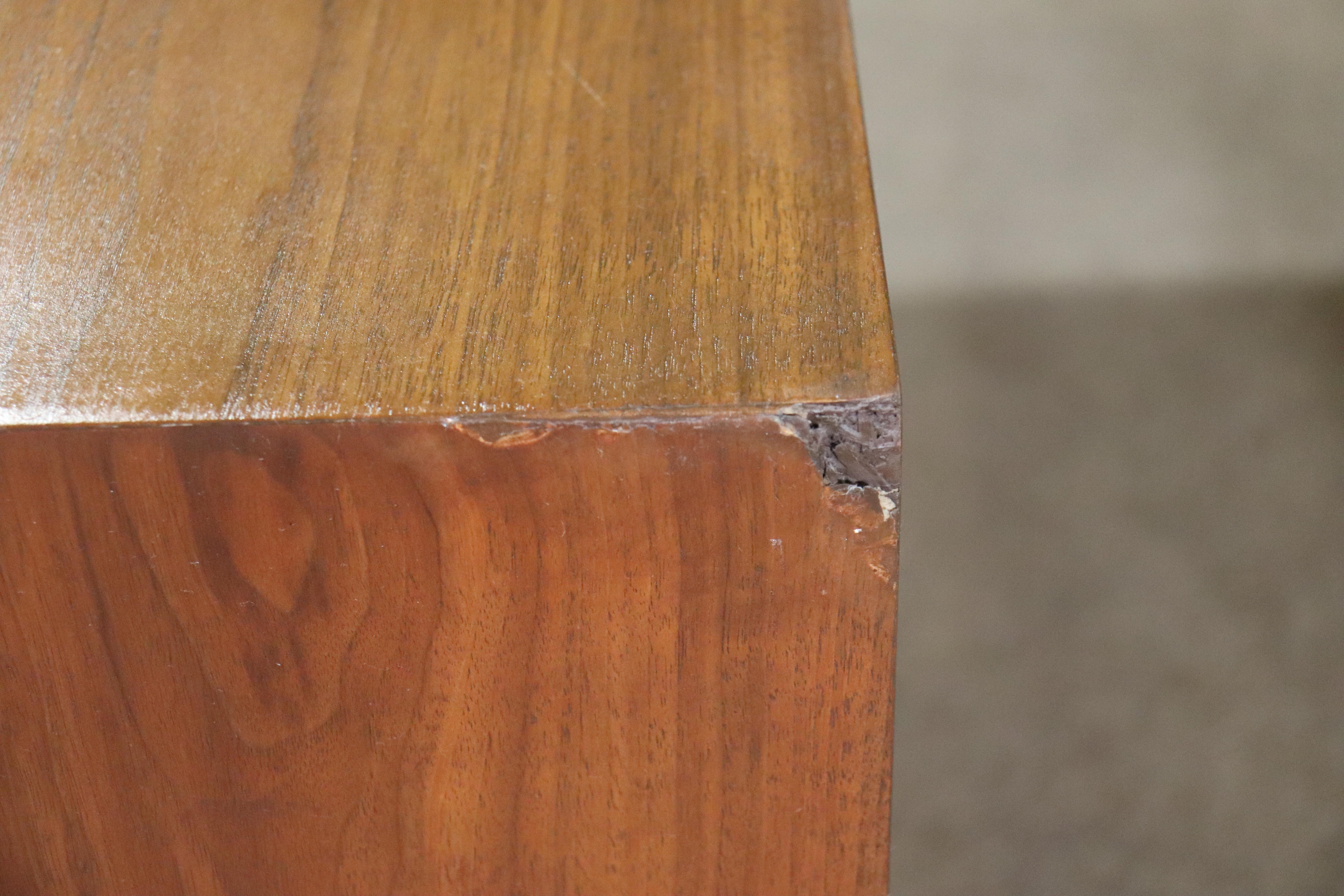 Mid-Century Sculpted Front End Tables For Sale 5