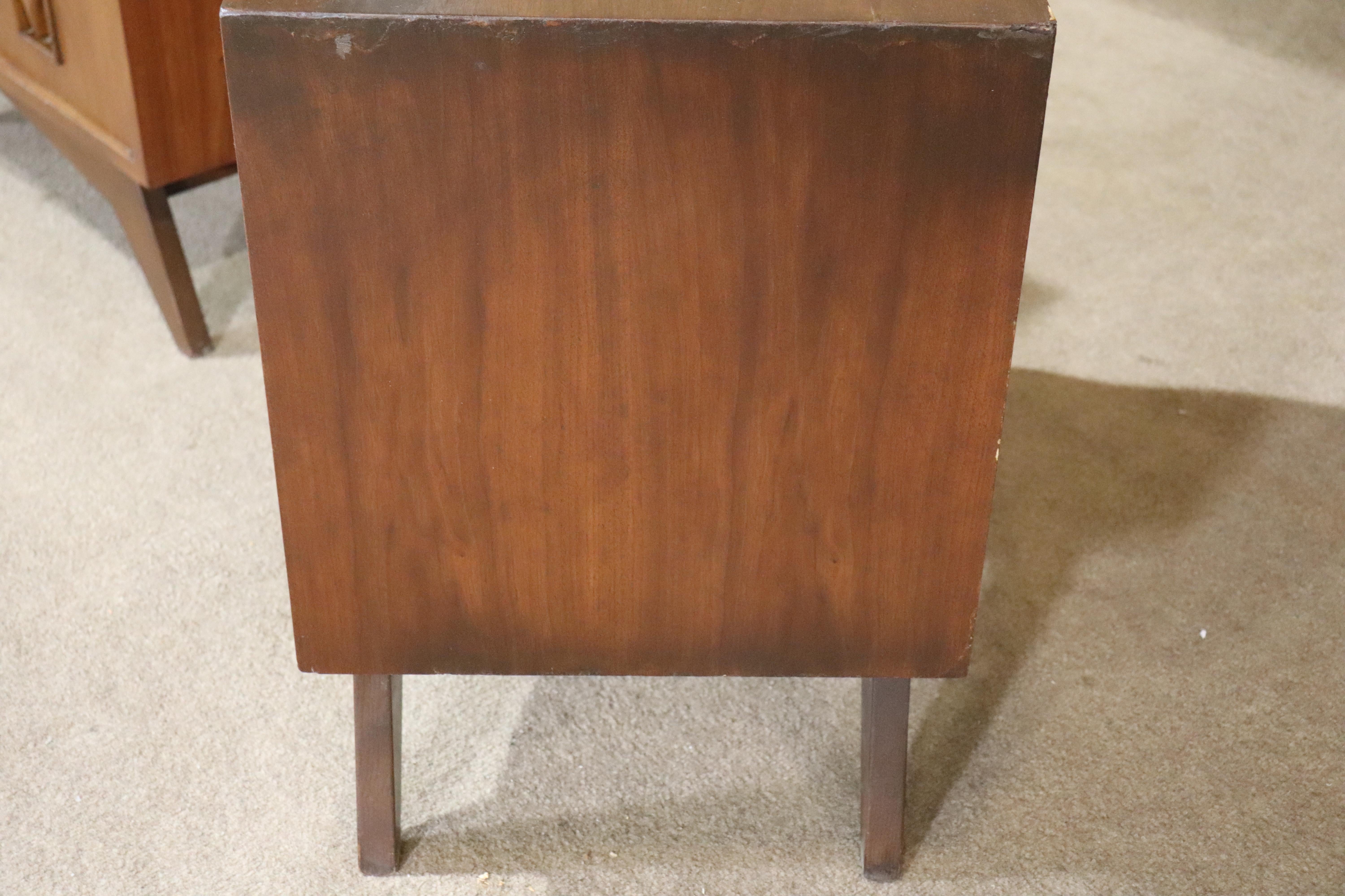 20th Century Mid-Century Sculpted Front End Tables For Sale