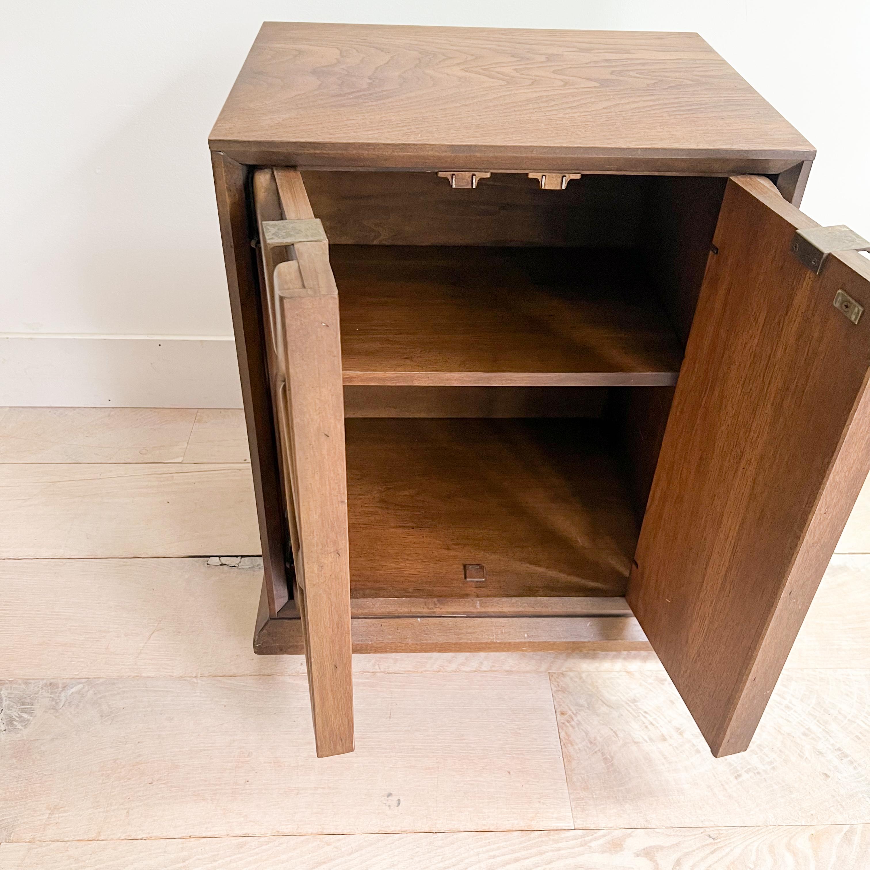 Mid Century Sculpted Front Nightstand by Stanley's Cosmopolitan Line 1