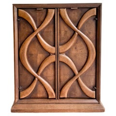 Mid Century Sculpted Front Nightstand by Stanley's Cosmopolitan Line
