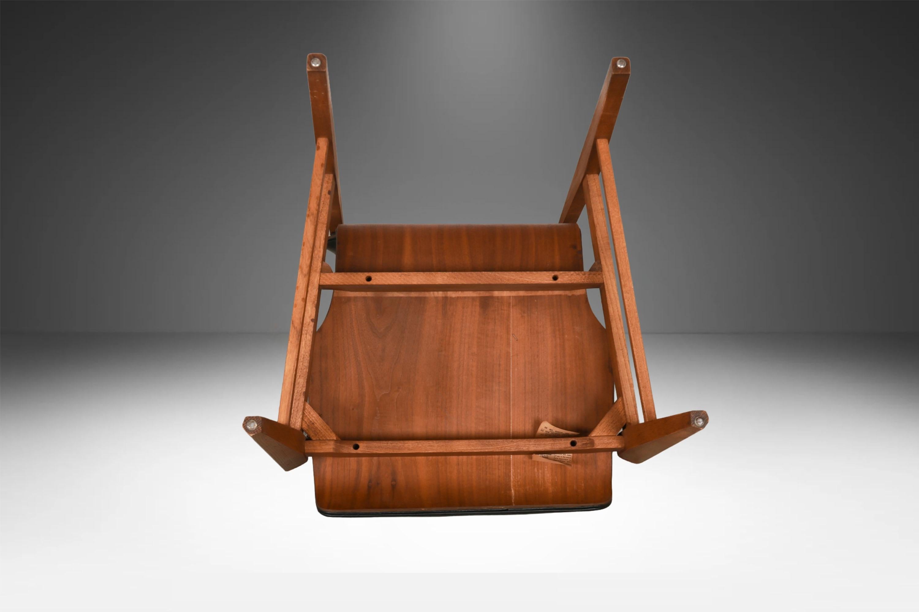 Sedie da pranzo con schienale alto scolpito di metà secolo Lane's prima edizione, set di 6 pezzi in vendita 4