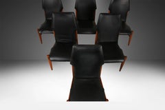 Mid Century Sculpted High Back Dining Chairs Lane first edition set of 6